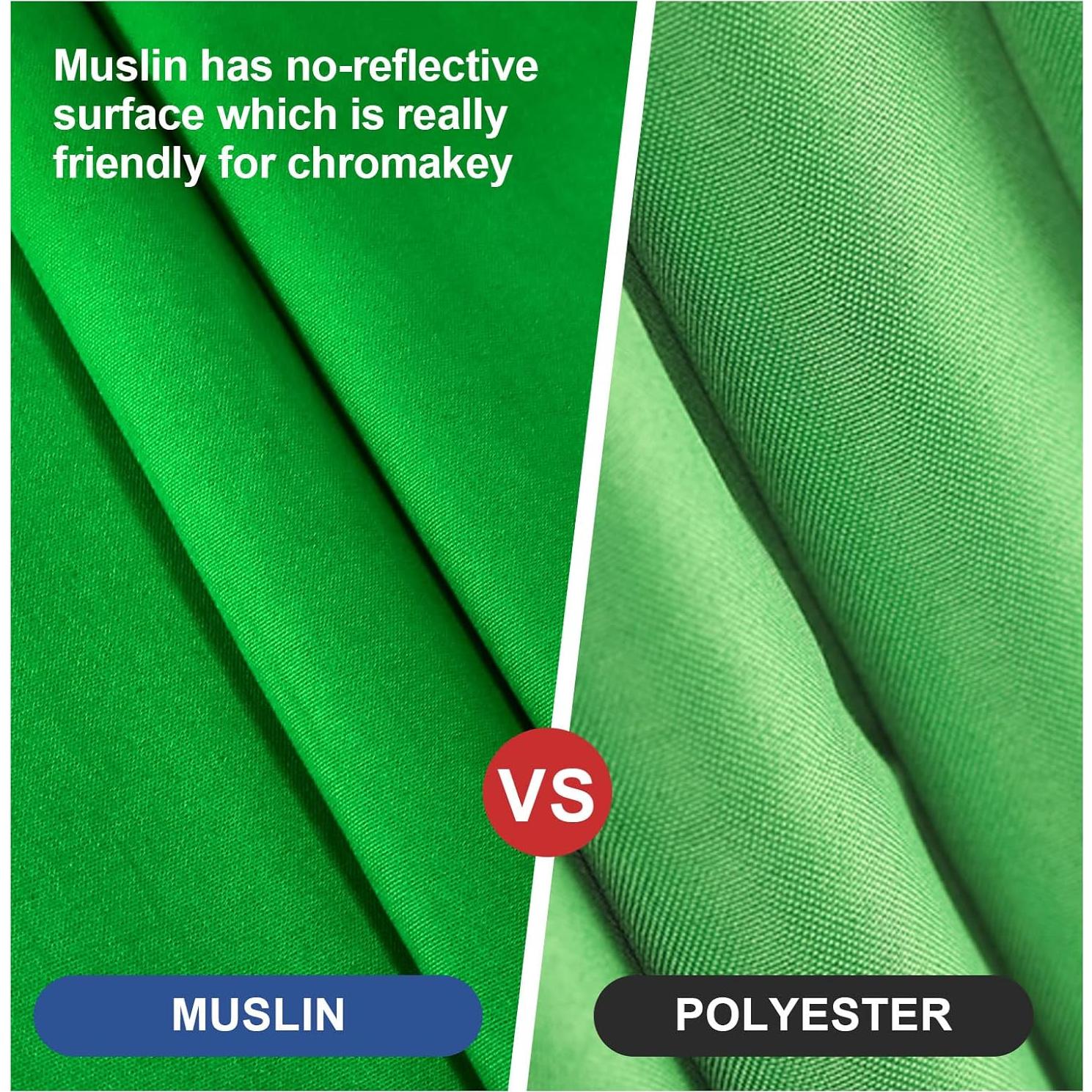 Soporte de fondo rodante EMART 6x9 pies ajustable verde