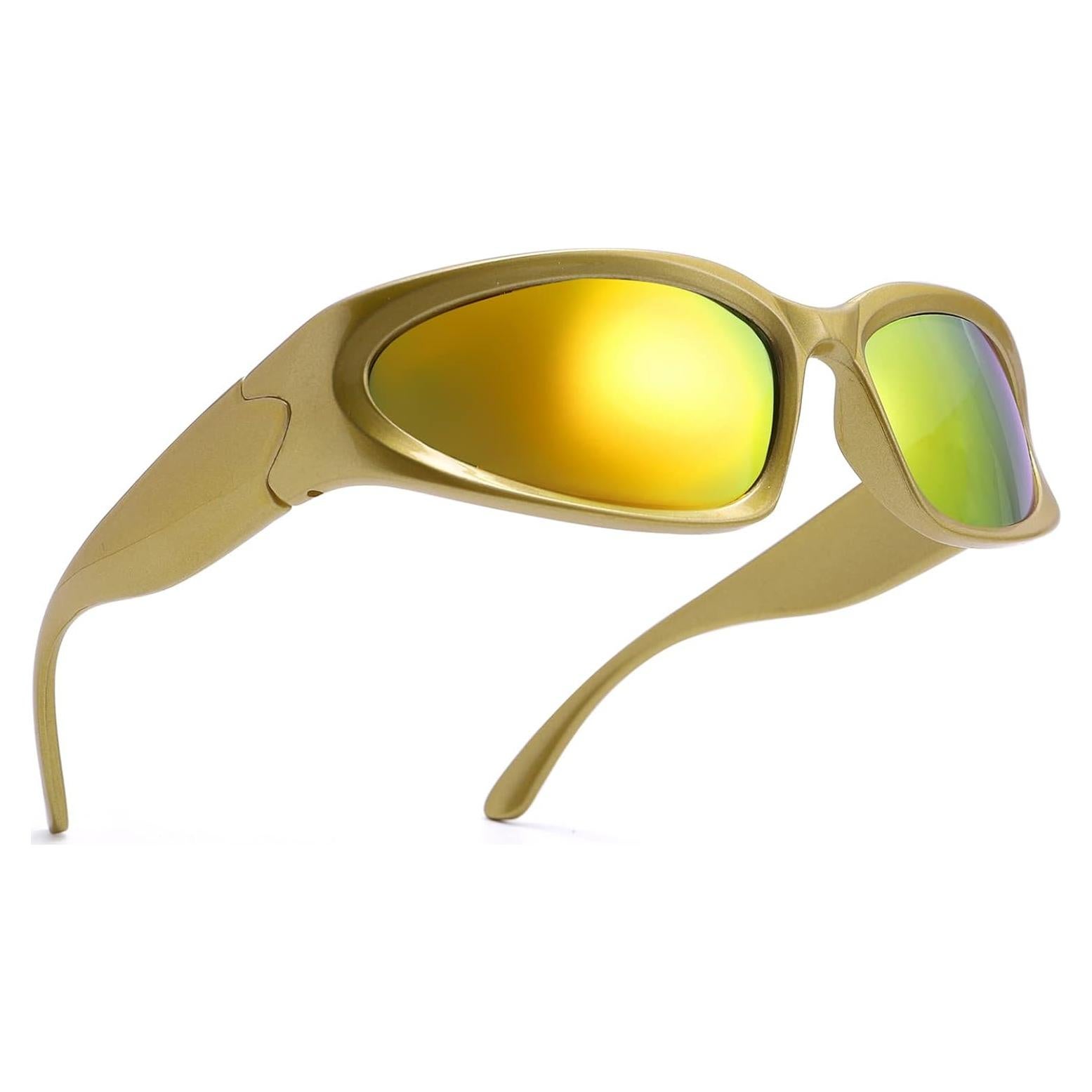 Gafas de Sol Envolventes GUVIVI Doradas UV 100%