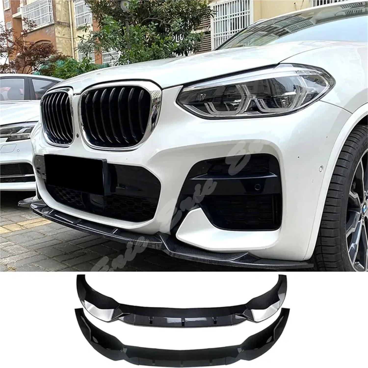 Spoiler Labio Frontal BMW X3 X4 G01 G02 2018-2021 Negro Brillante