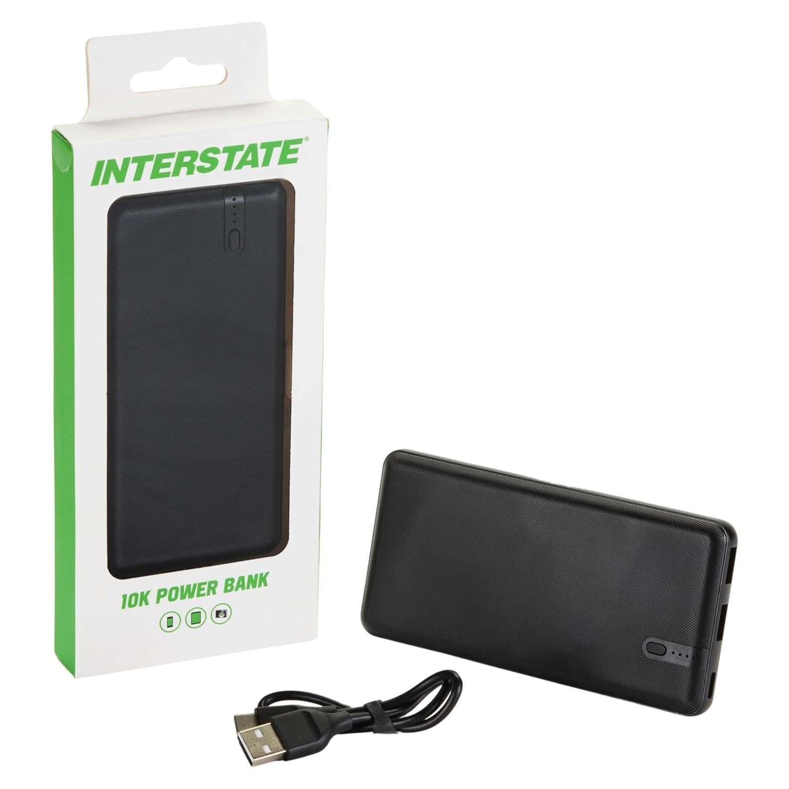 Batería Portátil Interstate PBK0010 10,000mAh Carga Rápida