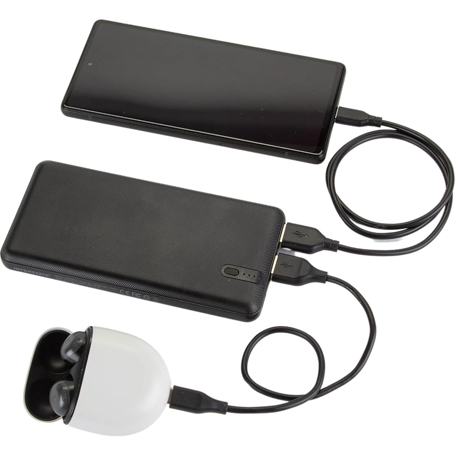 Batería Portátil Interstate PBK0010 10,000mAh Carga Rápida
