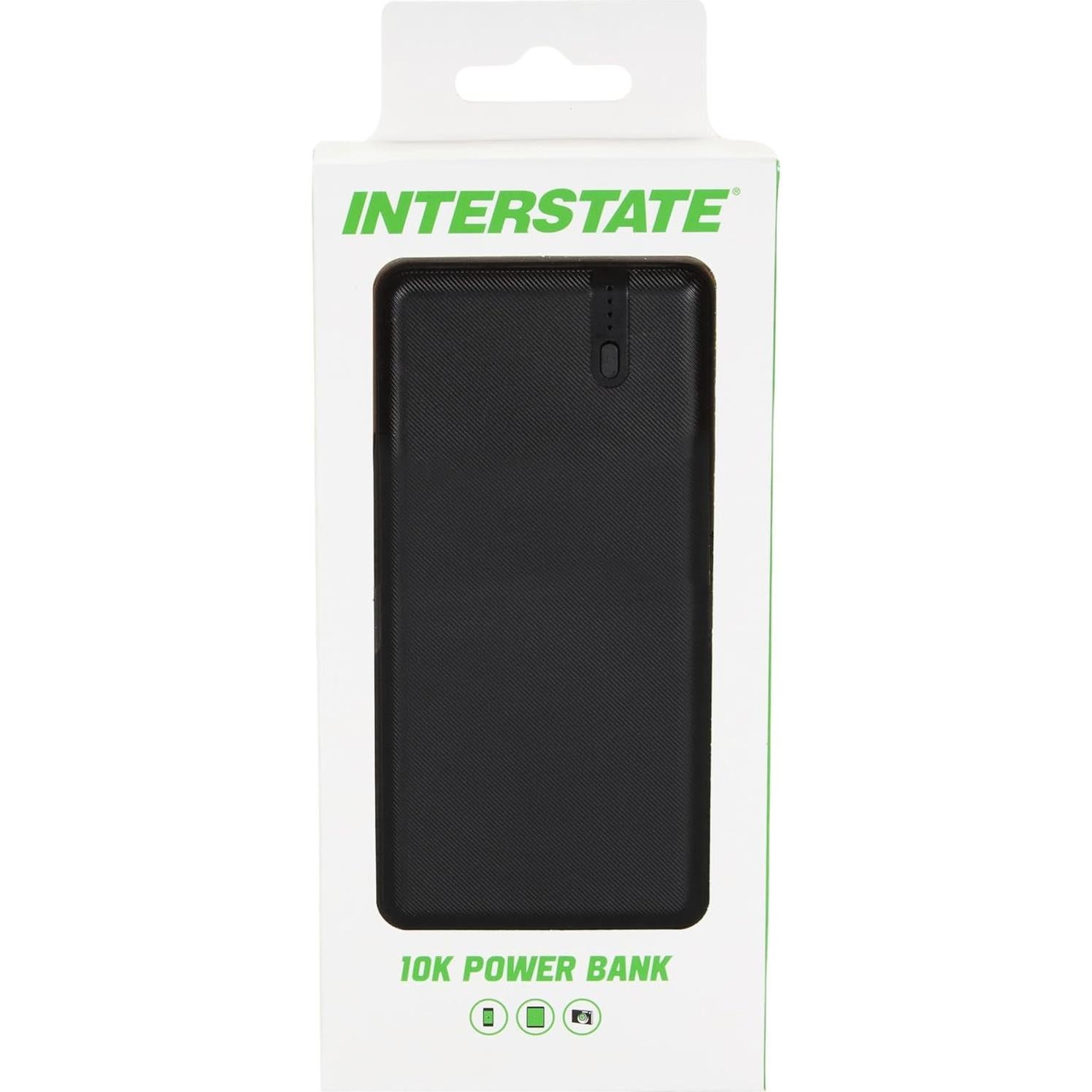 Batería Portátil Interstate PBK0010 10,000mAh Carga Rápida