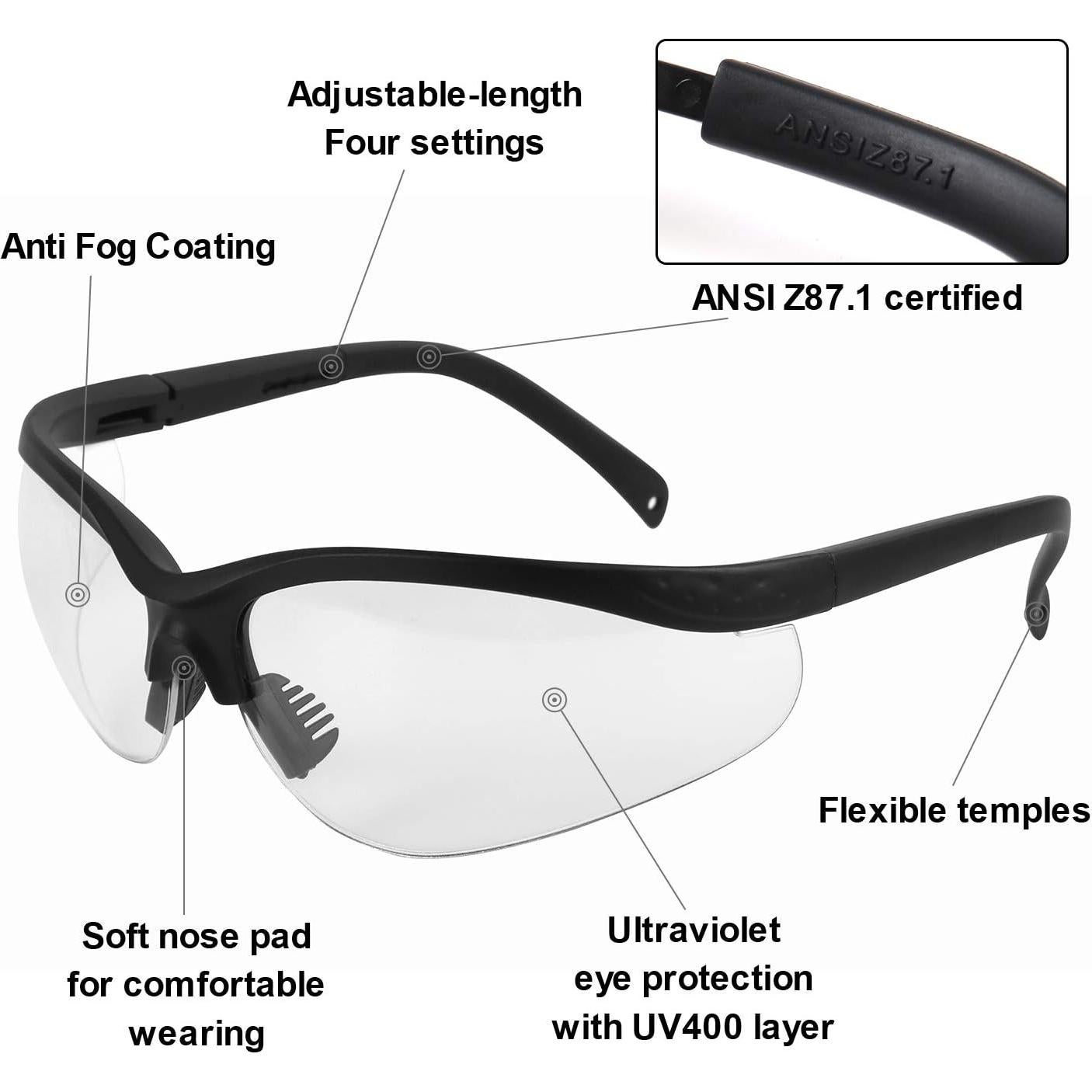 Gafas de Tiro LaneTop Anti Niebla Protección Ocular