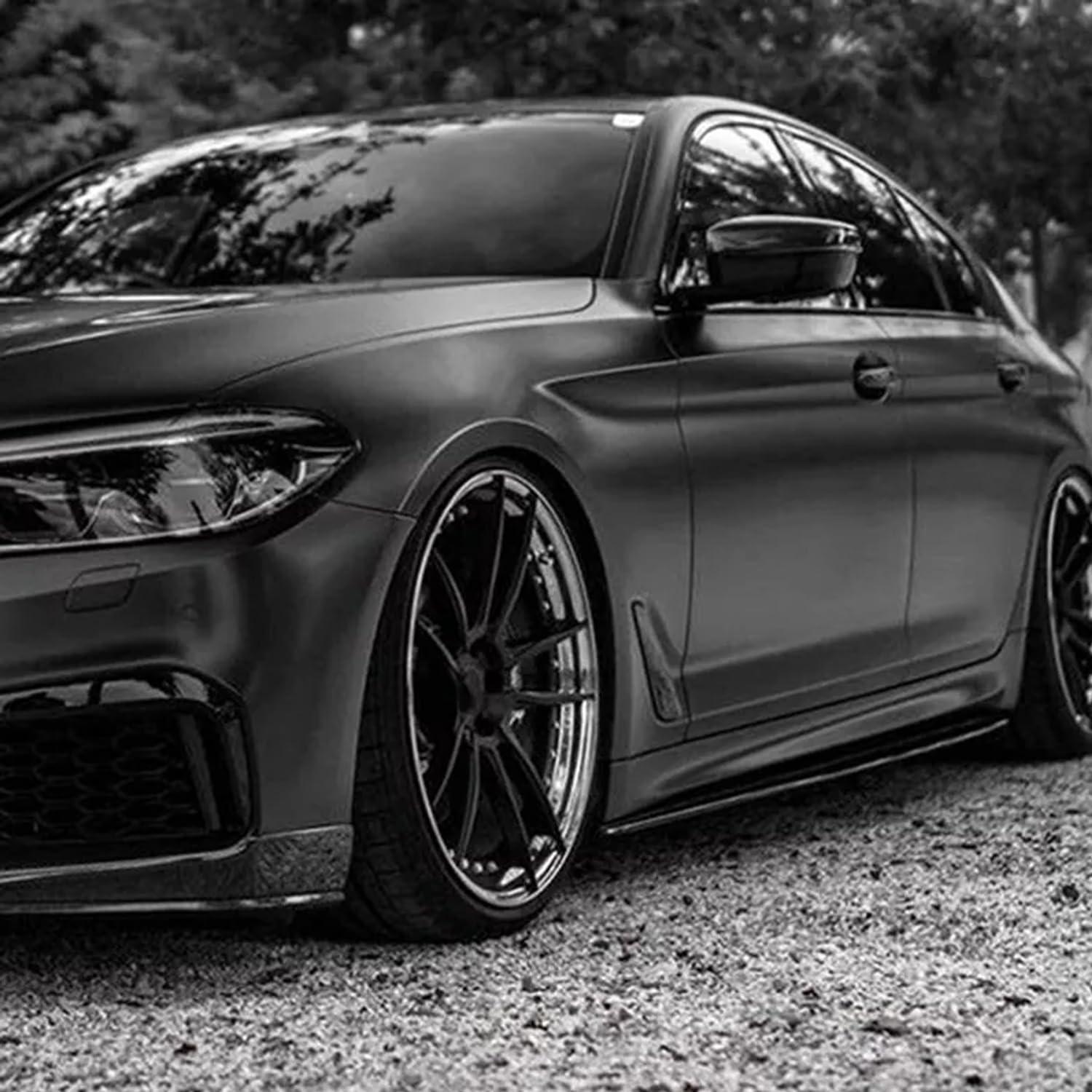 Faldones Laterales Compatibles PSLG G30 G31 F90 M5 Negro Brillante