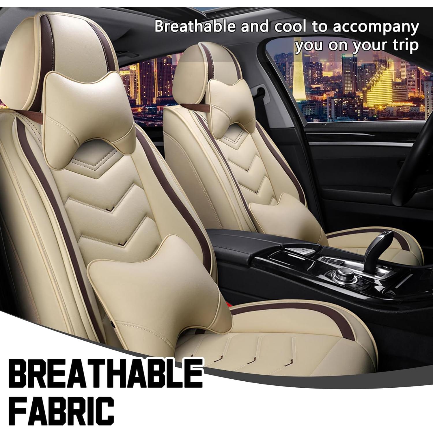 Fundas de Asiento BMW X5 2005-2025 CTDS Lujo 2 Asientos Beige