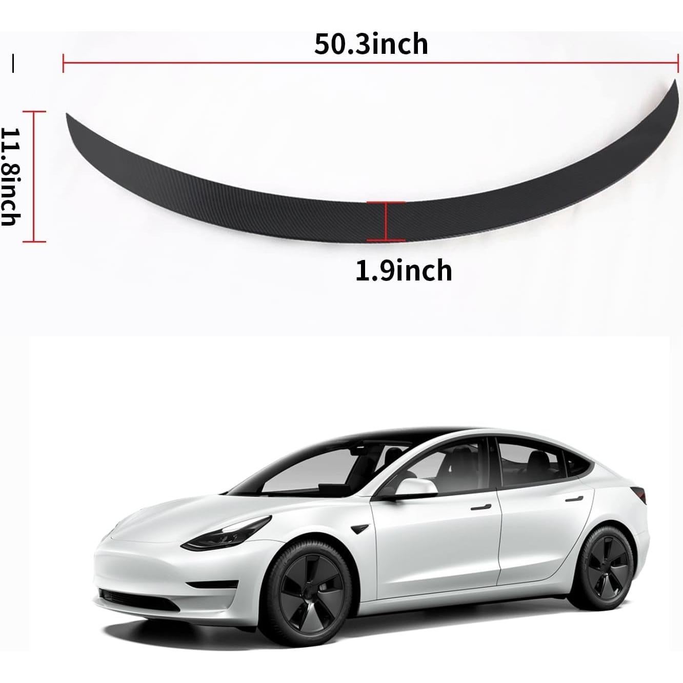 Spoiler Trasero para Tesla Model Y 2020-2024 Fibra de Carbono