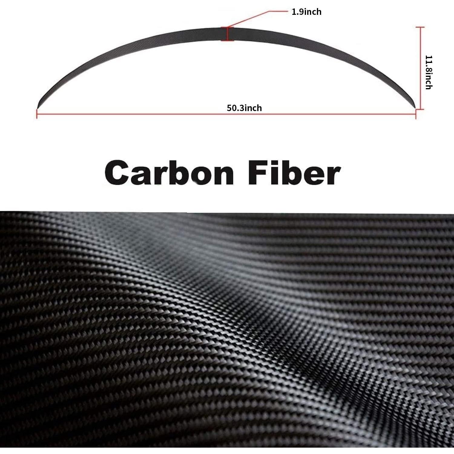 Spoiler Trasero para Tesla Model 3 2016-2023 TOPABYTE Carbono