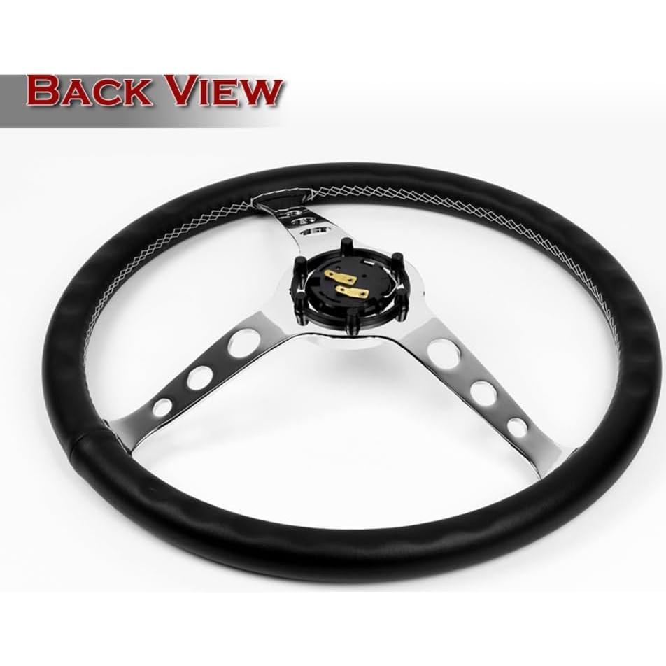 Volante de Dirección W-Power 15" Cuero Negro 3 Radios