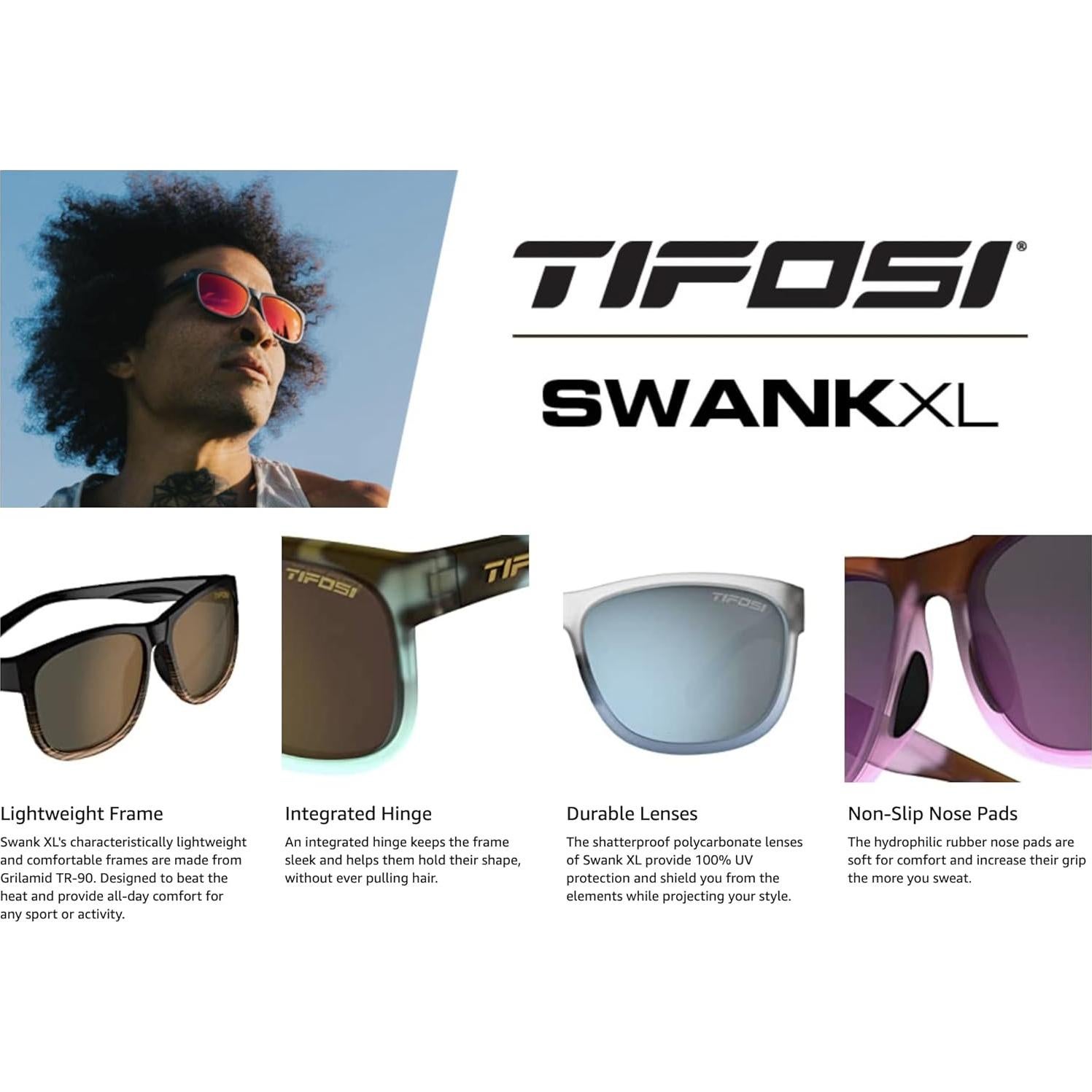 Gafas de sol Tifosi Optics XL marrón polarizado unisex