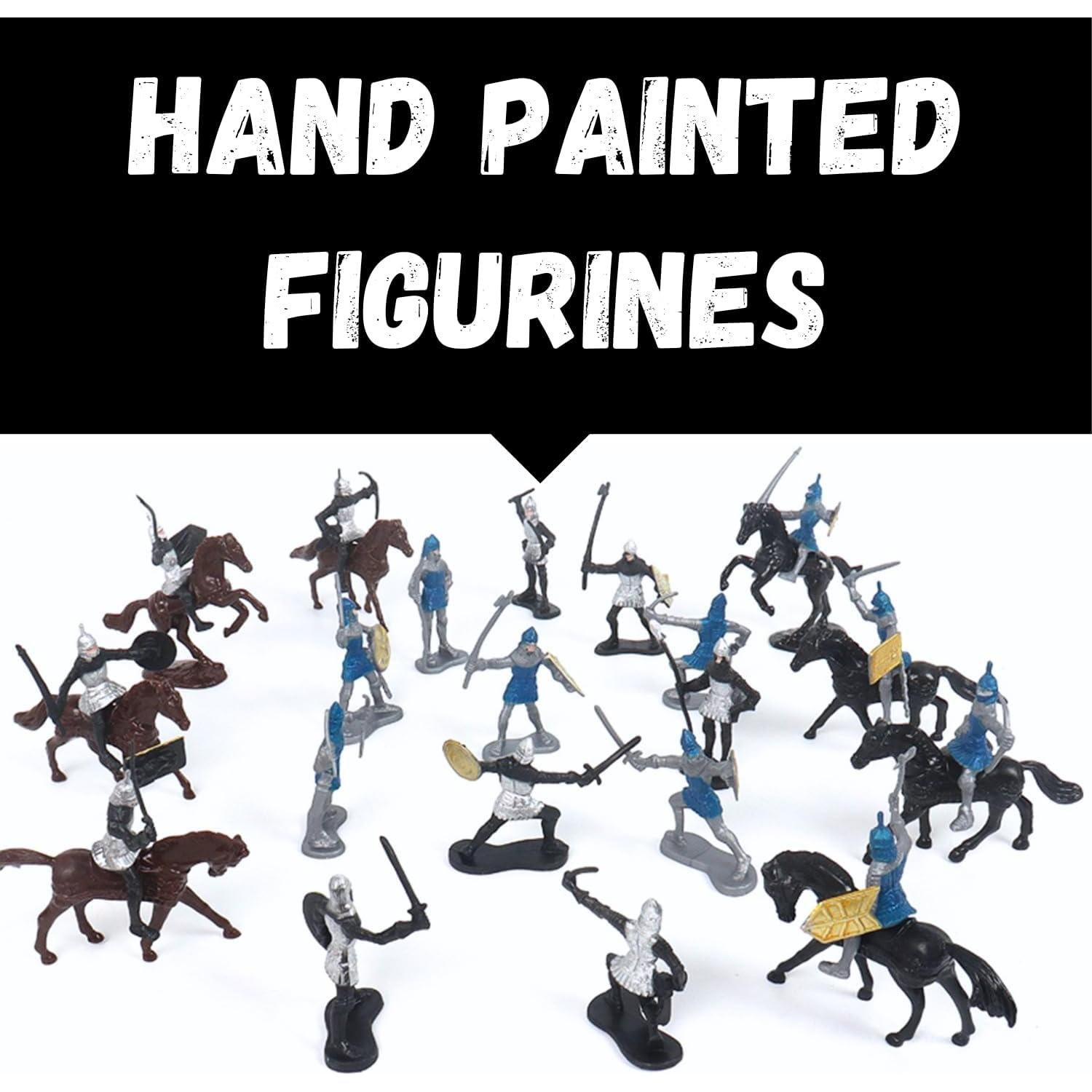 Figuras Medievales Liberty Imports - 42 Caballeros y Dragones