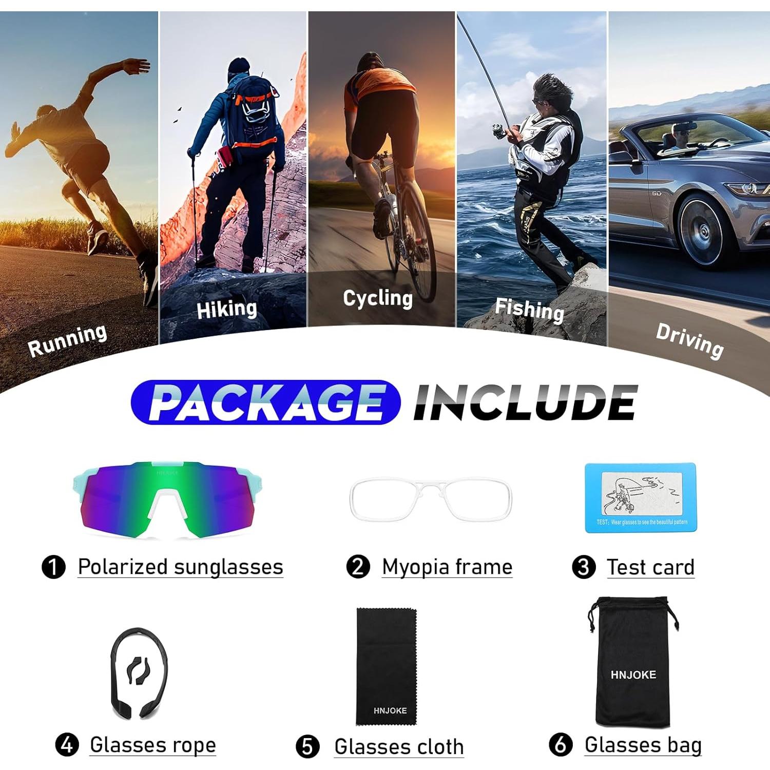 Gafas de Sol Deportivas Polarizadas UV400 para Ciclismo