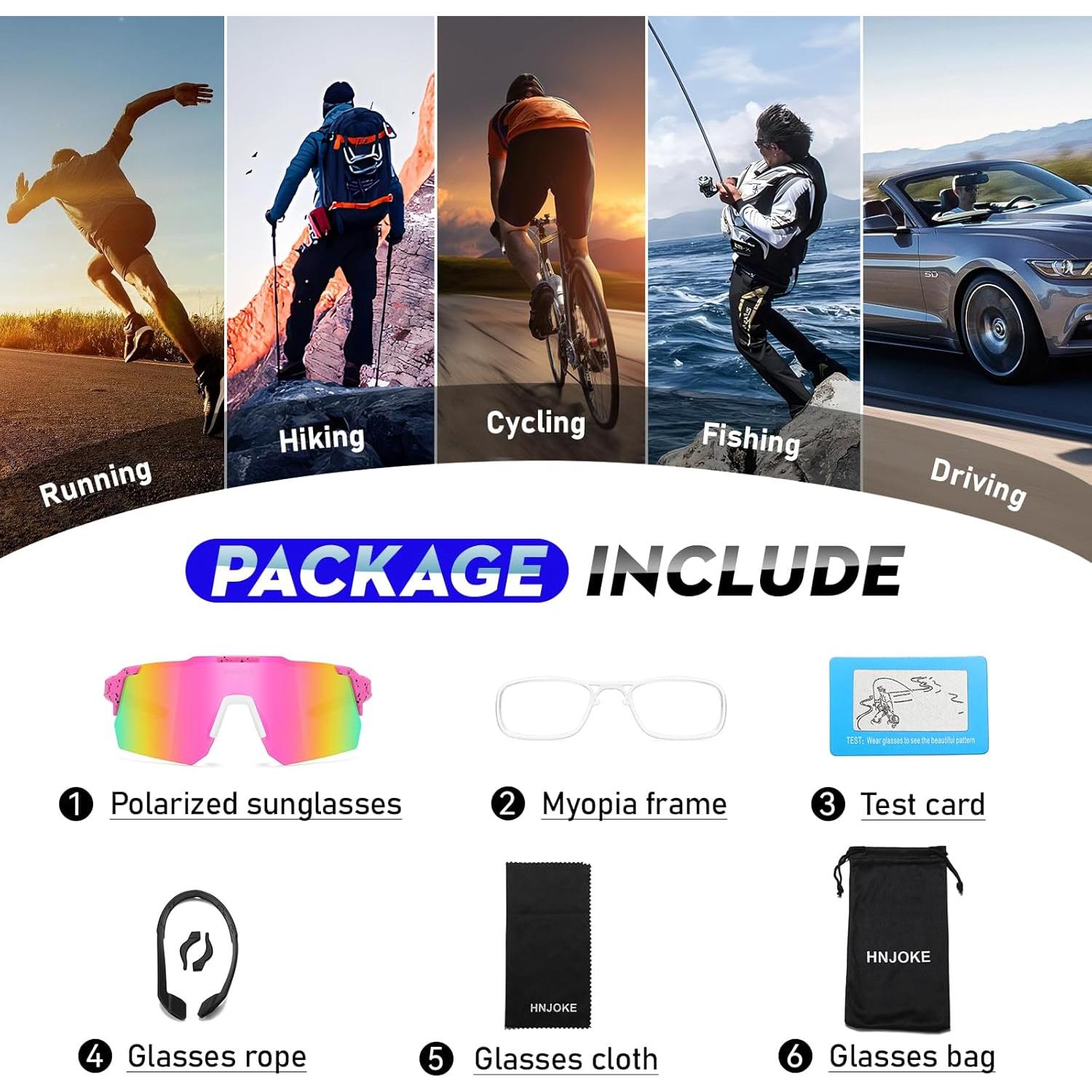 Gafas de Sol Deportivas Polarizadas UV400 para Ciclismo