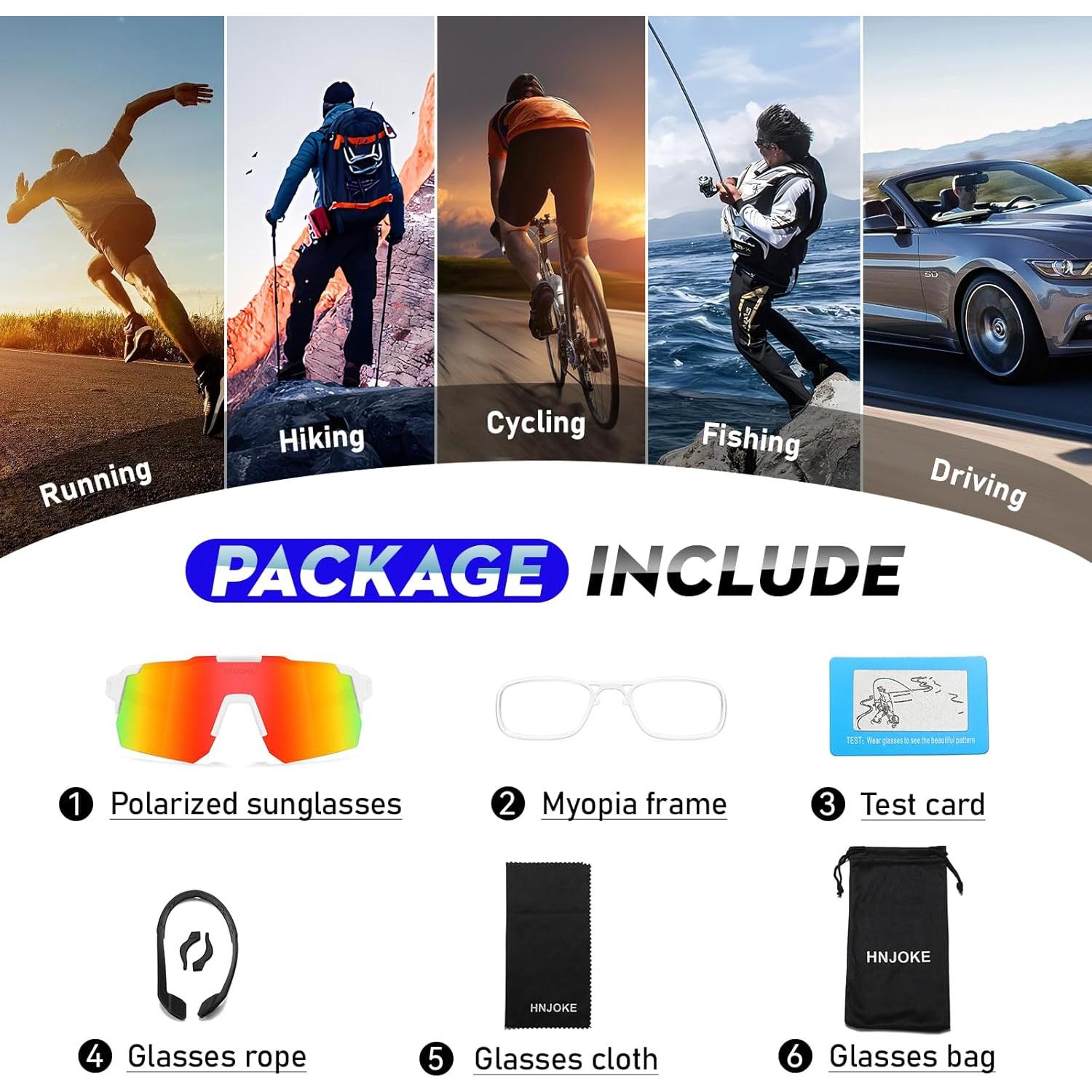 Gafas de sol deportivas UV400 Polarizadas para Ciclismo