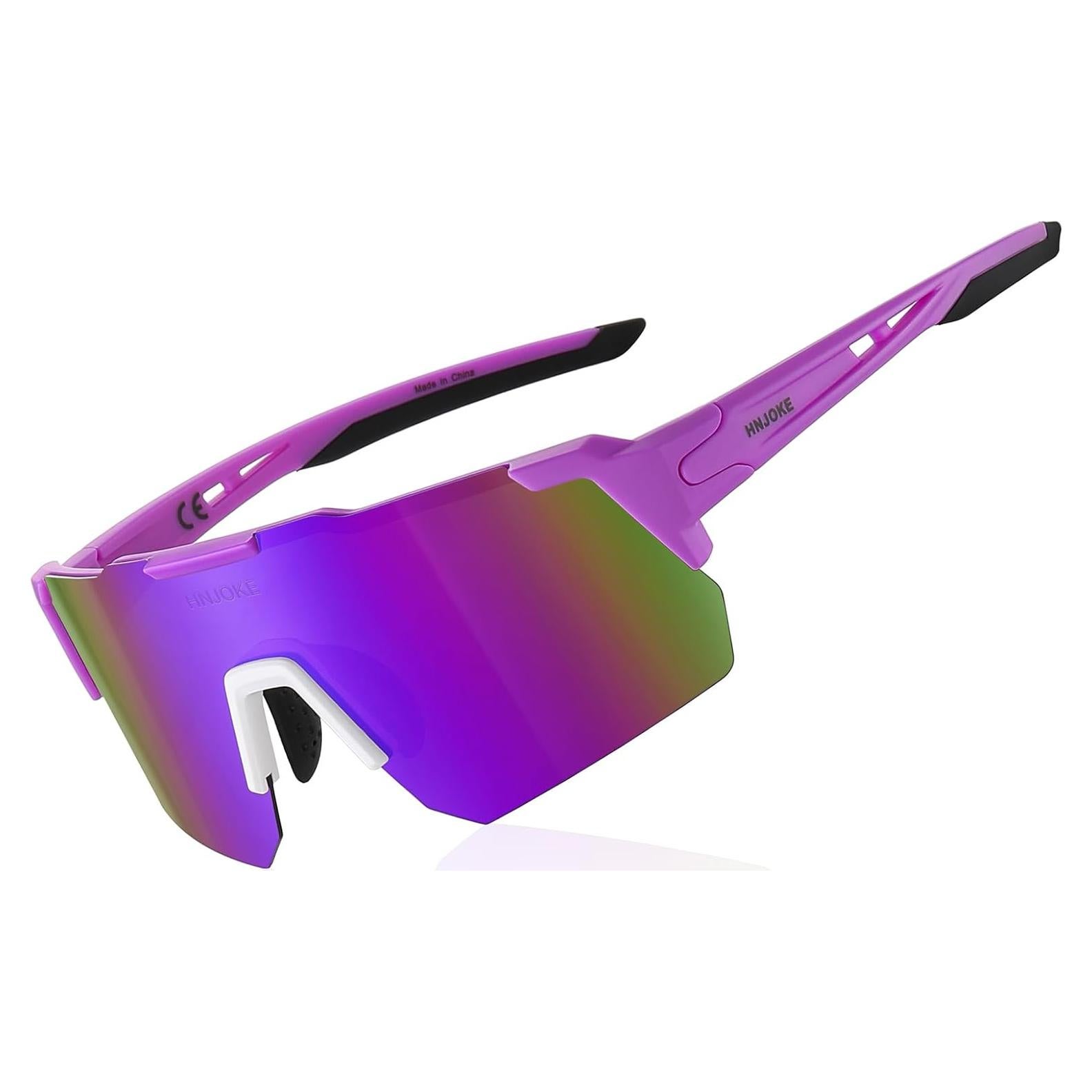 Gafas de Sol Polarizadas UV400 para Ciclismo y Correr - Púrpura