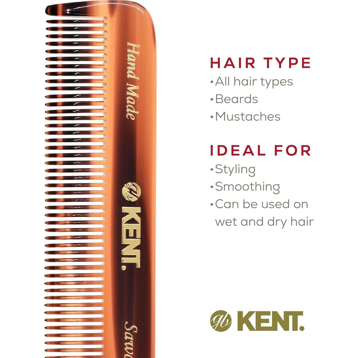 Peine de Barba Kent A FOT Hecho a Mano 11.43 cm Viaje