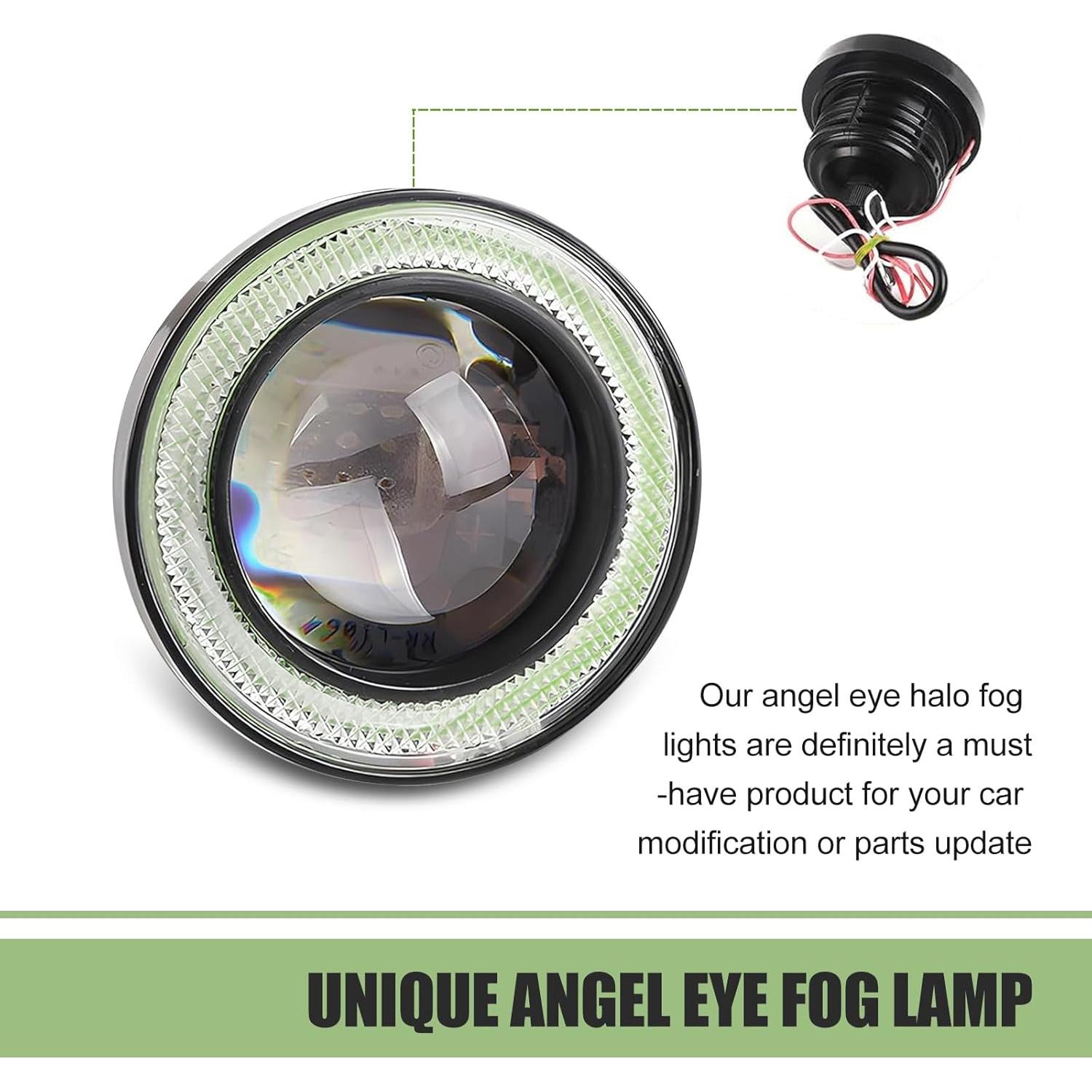 Luz de Niebla LED Grandí Redonda 7.6 cm Azul Hielo 2 Piezas