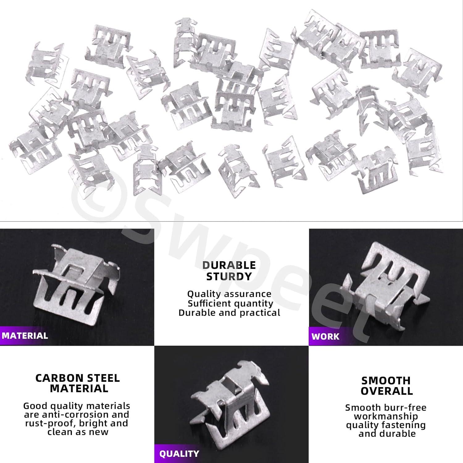 30 Pcs Clip U de Auto Metal Swpeet 7.9mm para Panel Interior