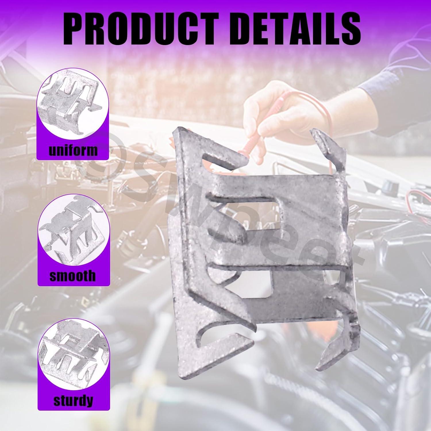 30 Pcs Clip U de Auto Metal Swpeet 7.9mm para Panel Interior