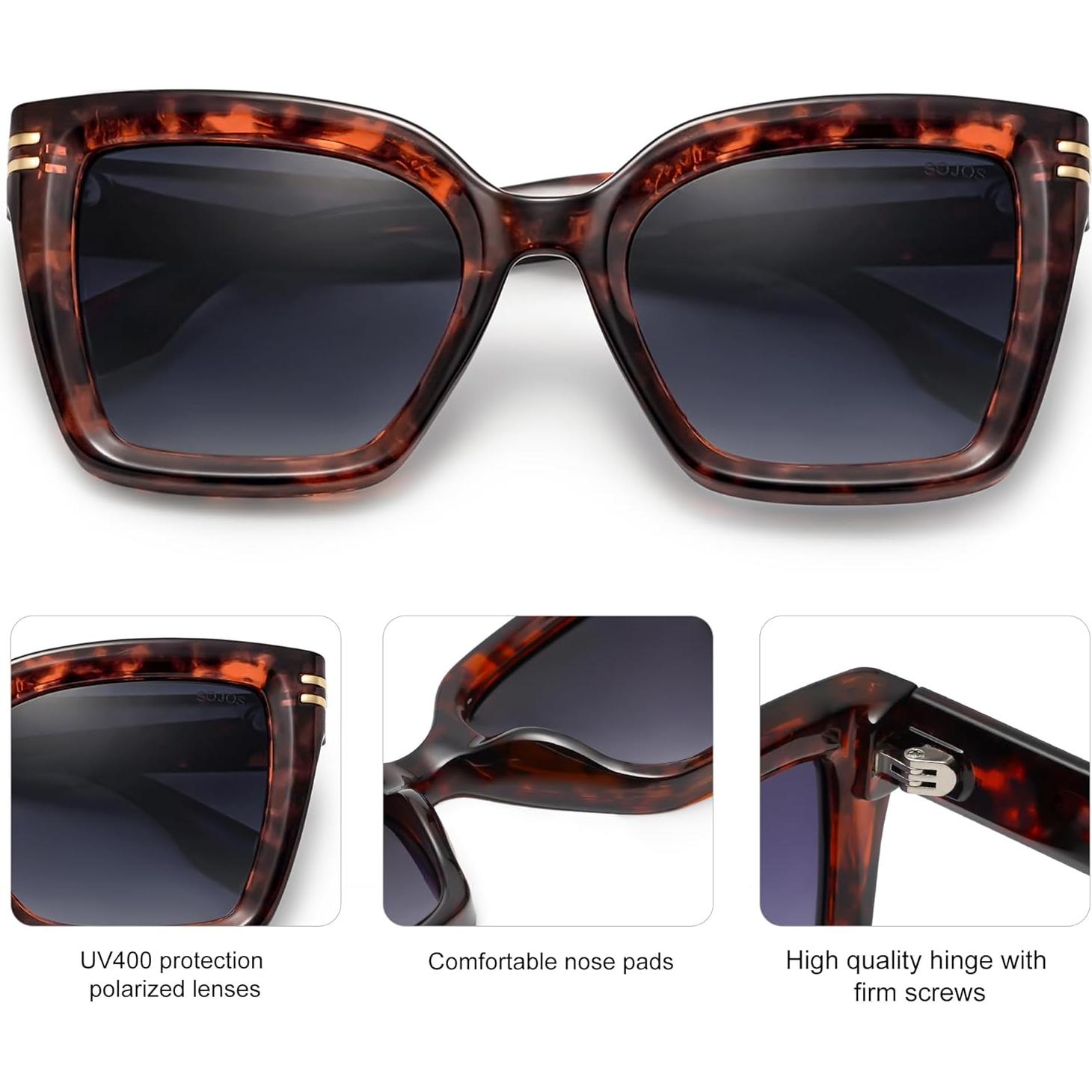 Gafas de Sol SOJOS Ojos de Gato Polarizadas UV400