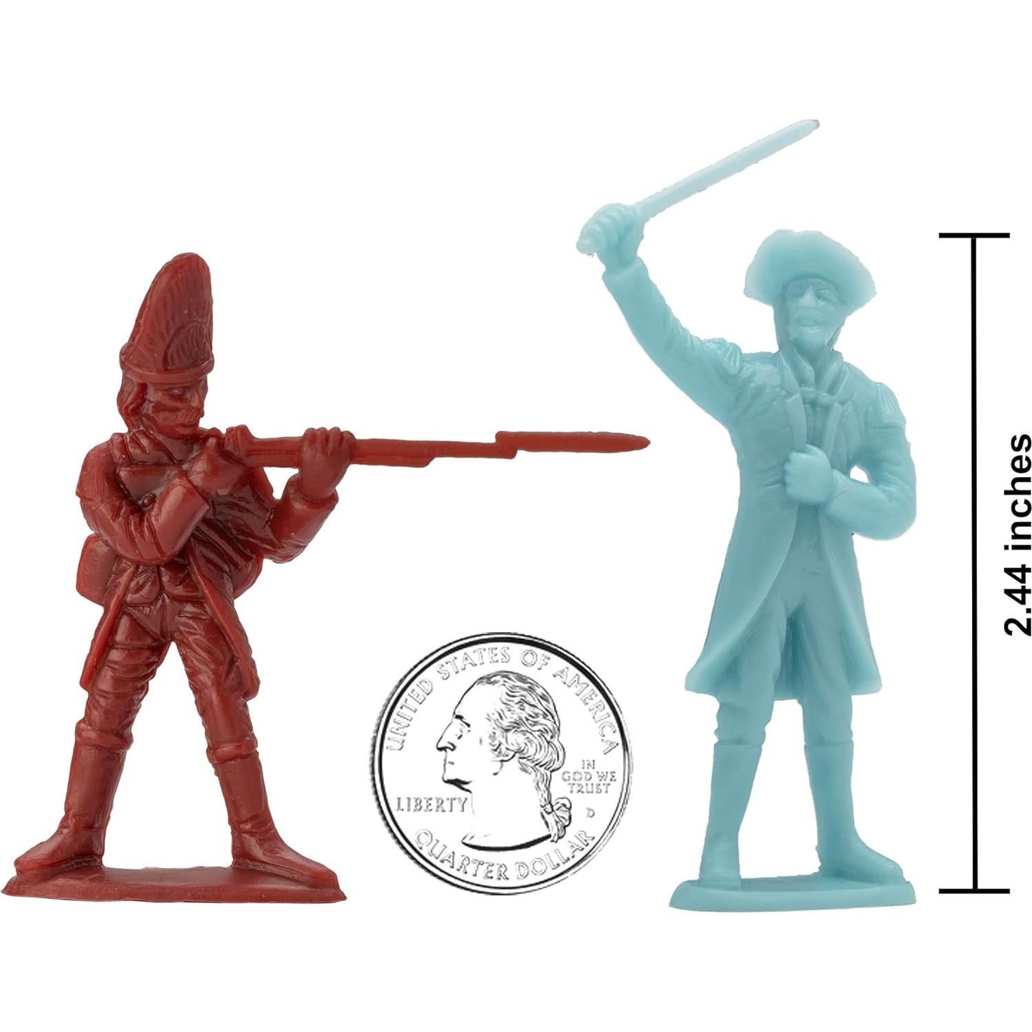 Set de Figuras de Soldados BMC Guerra Revolucionaria 44pc