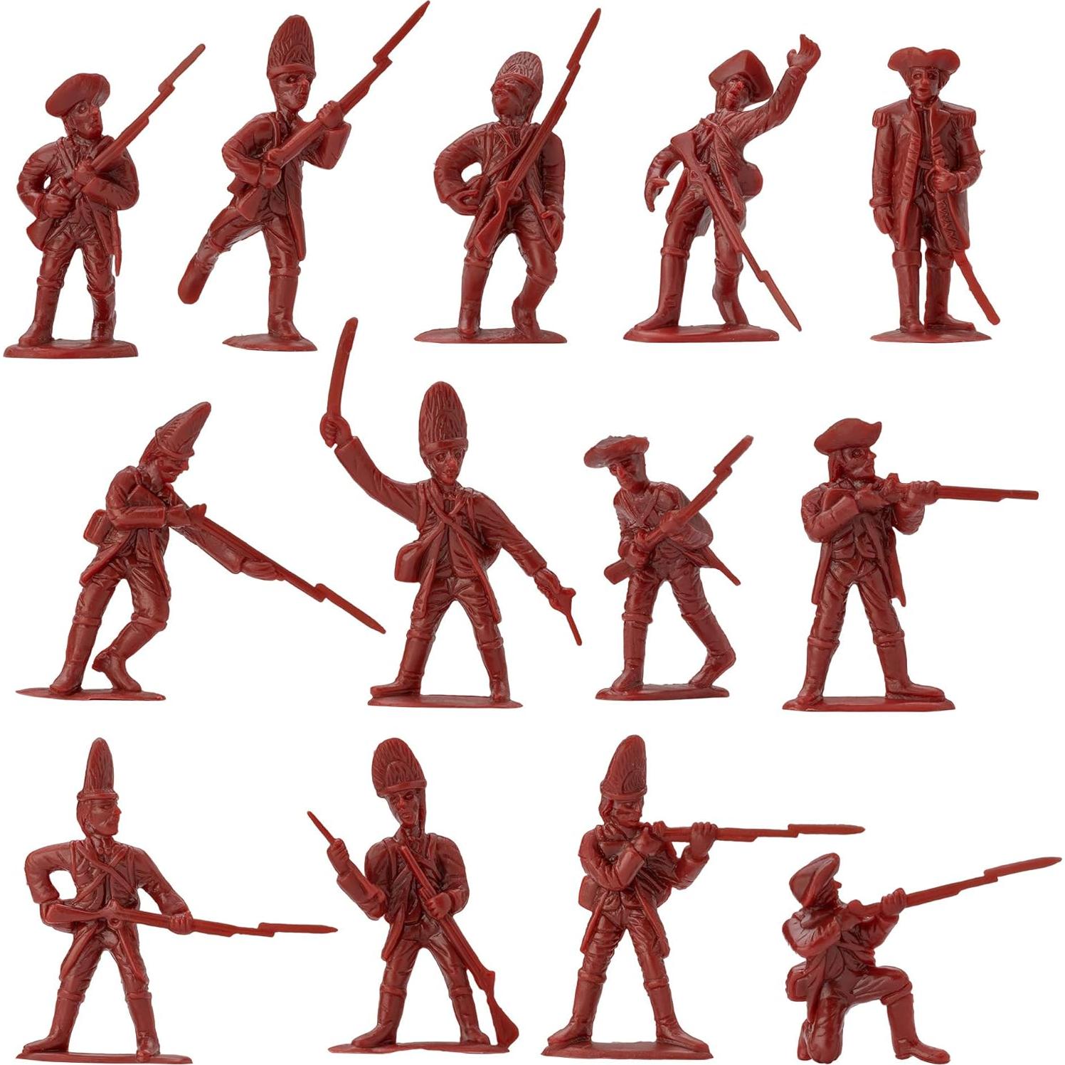 Set de Figuras de Soldados BMC Guerra Revolucionaria 44pc