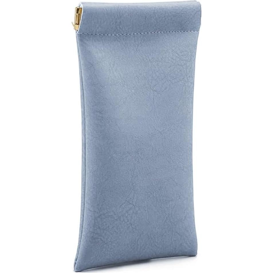 Paquete de 3 Fundas de Gafas de Cuero PU Impermeables