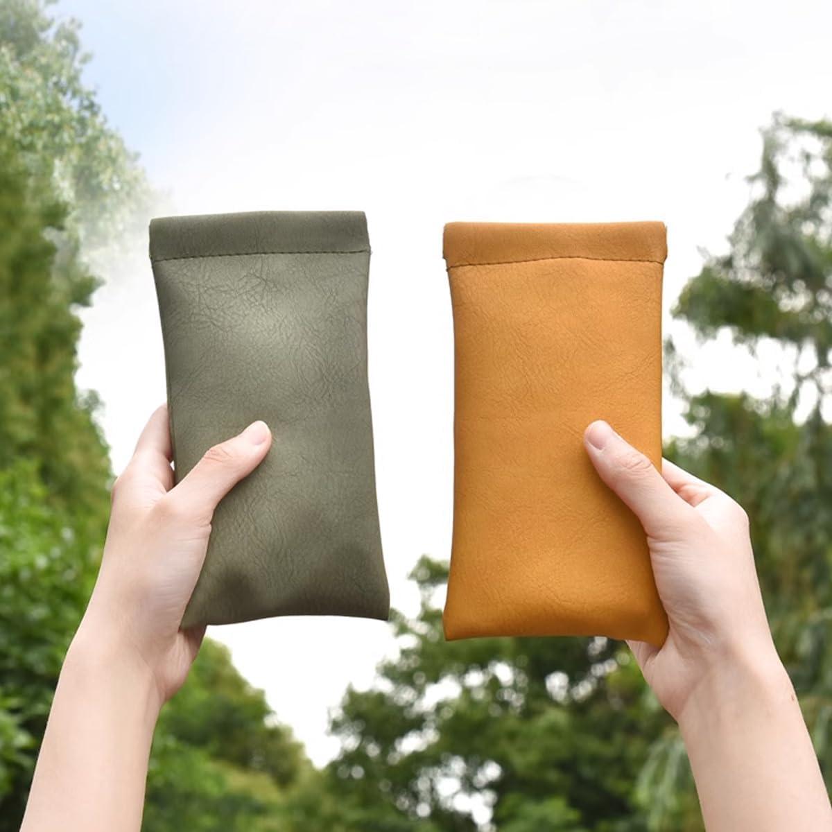 Estuches de Gafas de Cuero PU - 3 Piezas - Impermeables