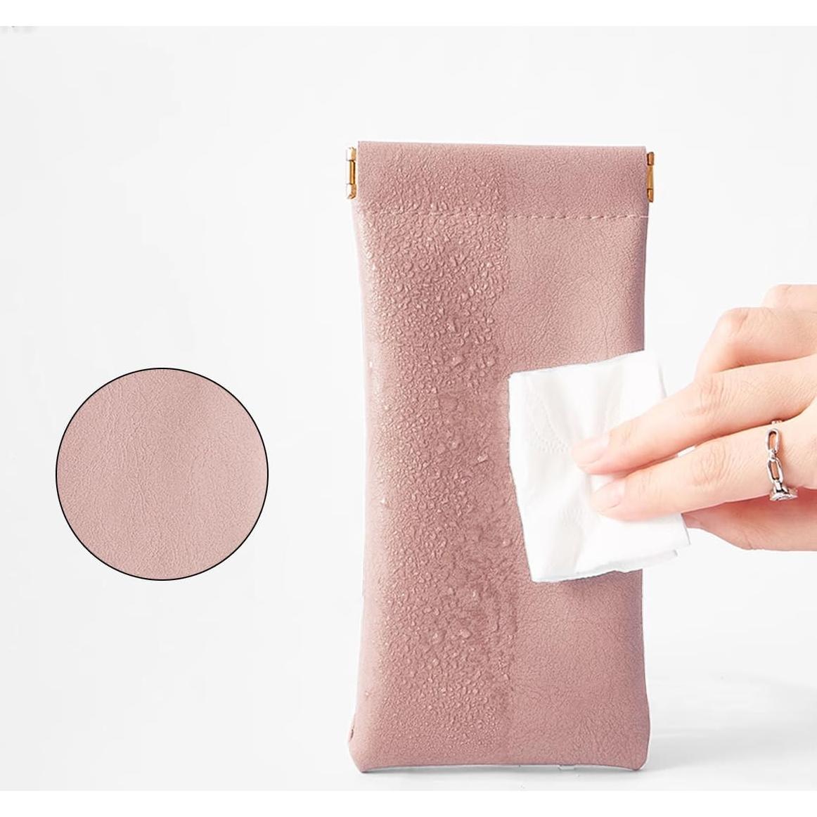 Paquete de 3 estuches de gafas PU Rosa 18x9 cm