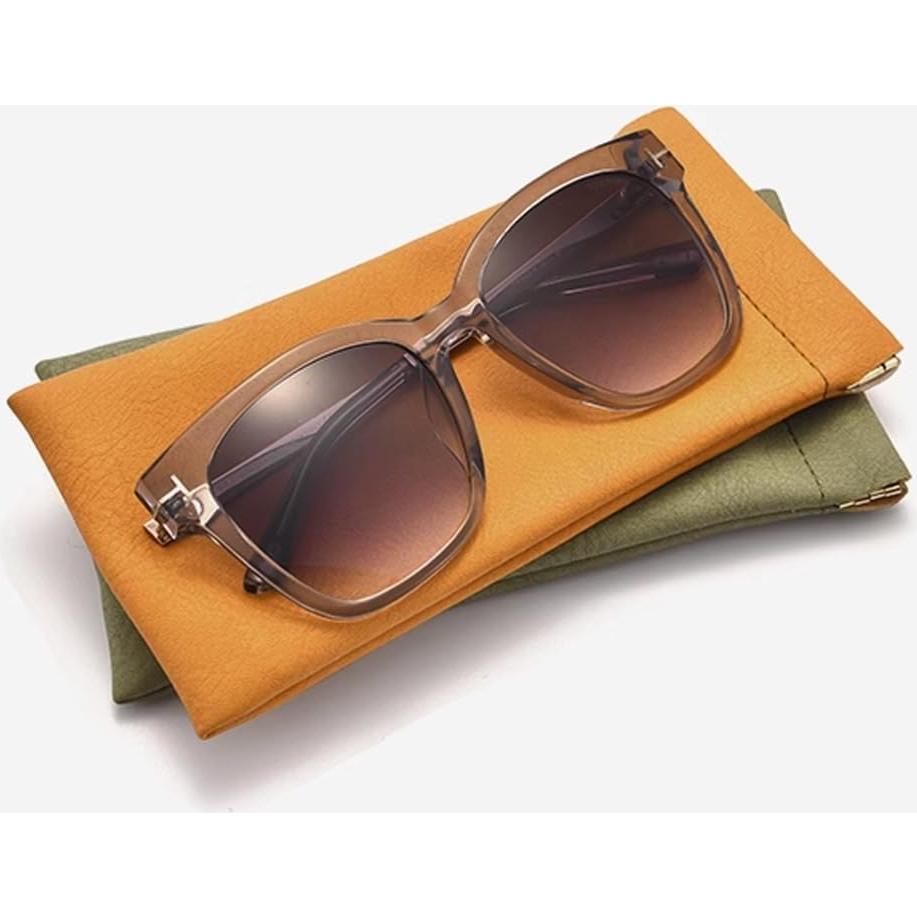 Paquete de 3 estuches de gafas PU suave - Unisex