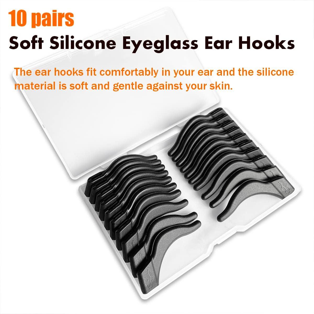 Ganchos de Silicona Suave PTSLKHN, 10 Pares Antideslizantes