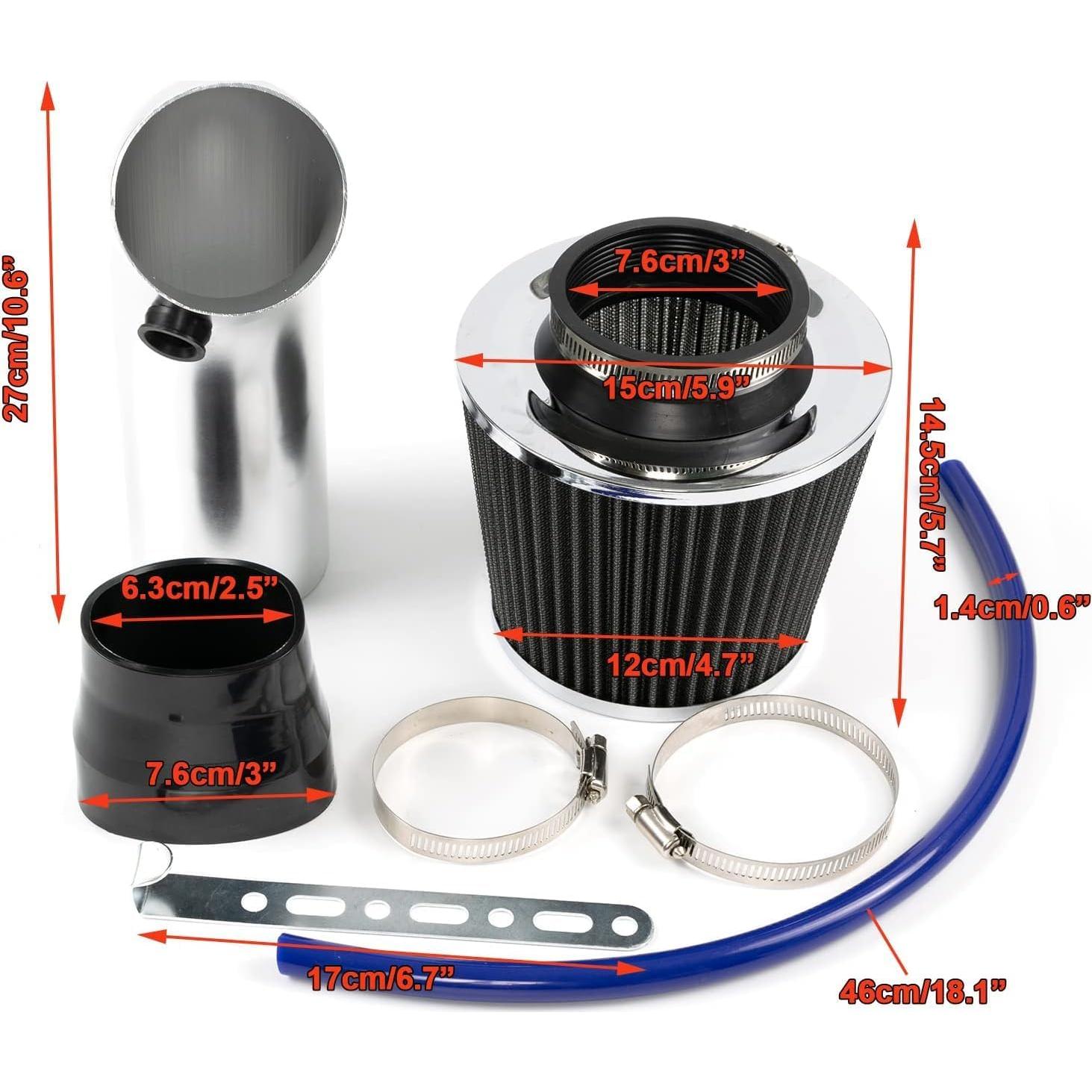 Kit de Entrada de Aire Frío Vechkom 76 mm para Automóviles y Motos