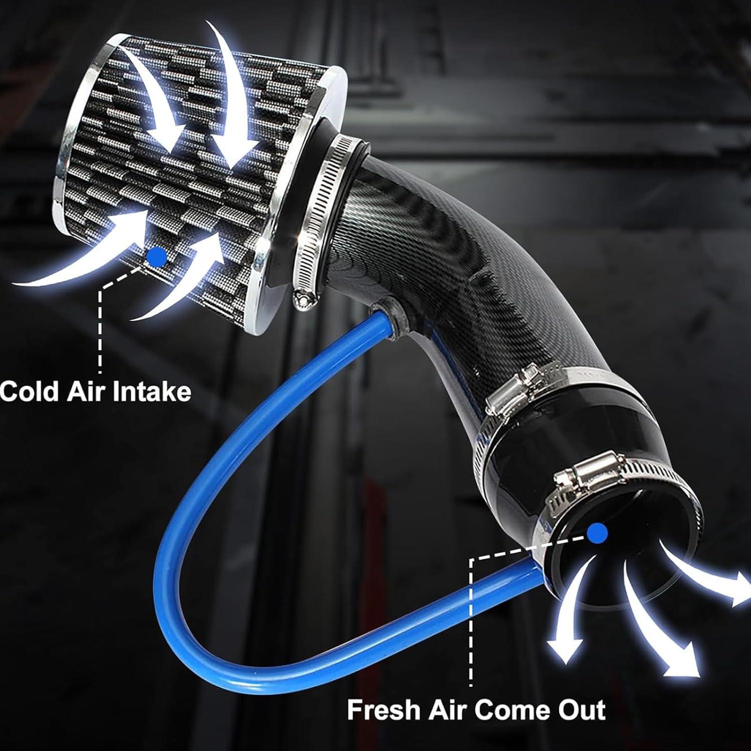 Kit de Entrada de Aire Frío Vechkom 76 mm para Automóviles y Motos