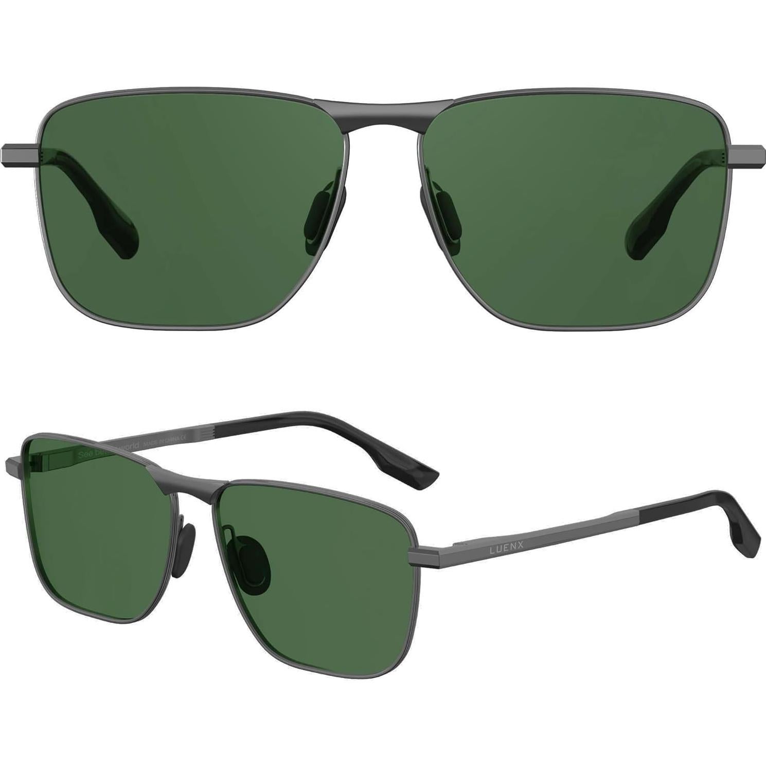 Gafas de sol aviador LUENX polarizadas UV400 retro