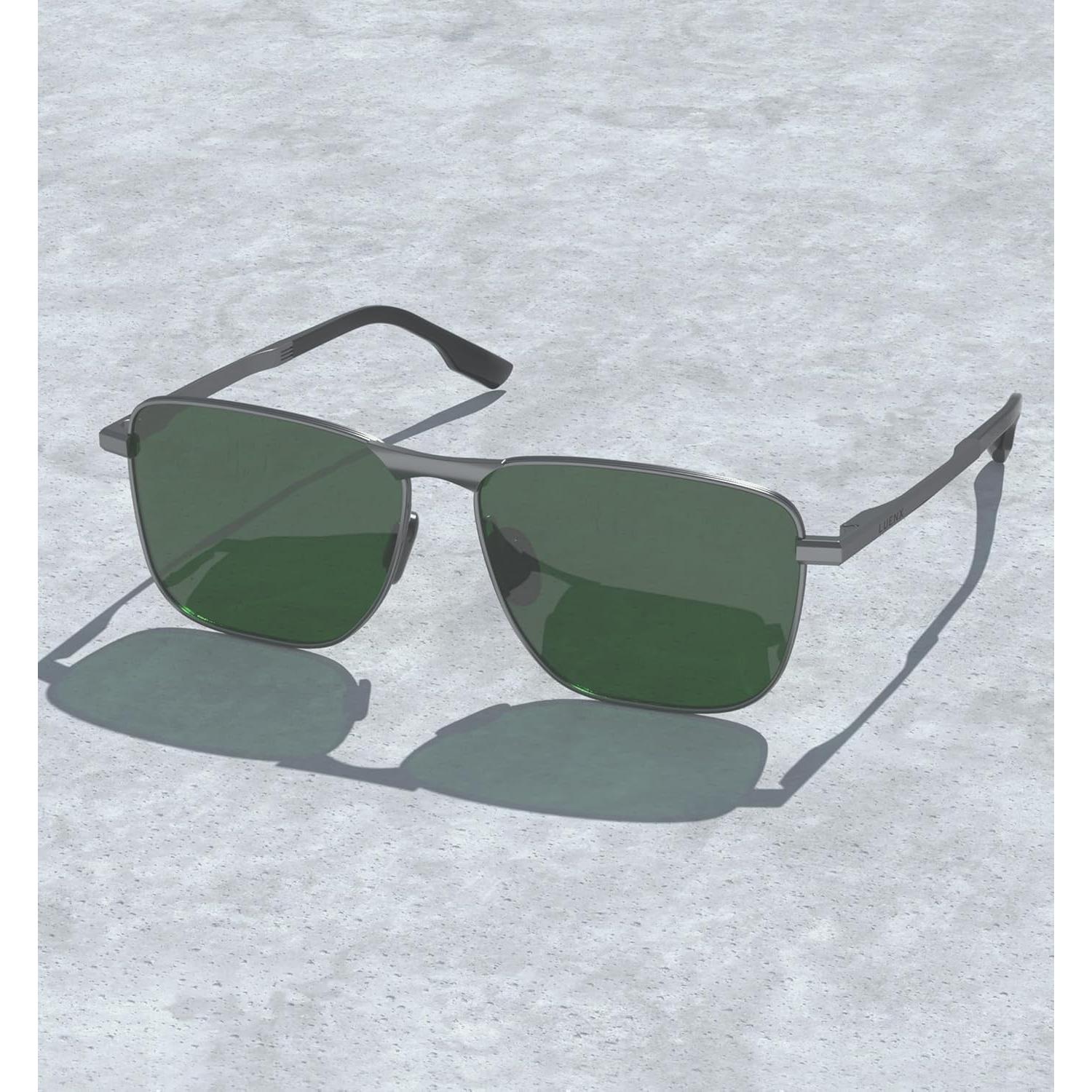 Gafas de sol aviador LUENX polarizadas UV400 retro