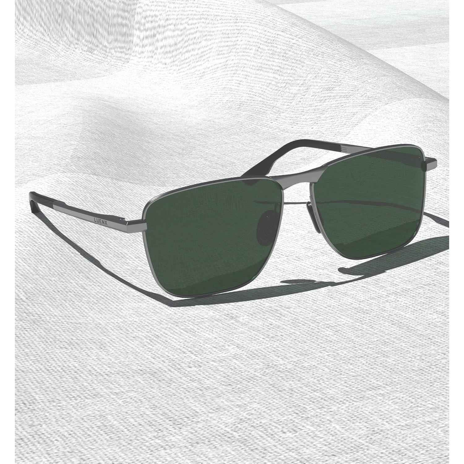 Gafas de sol aviador LUENX polarizadas UV400 retro