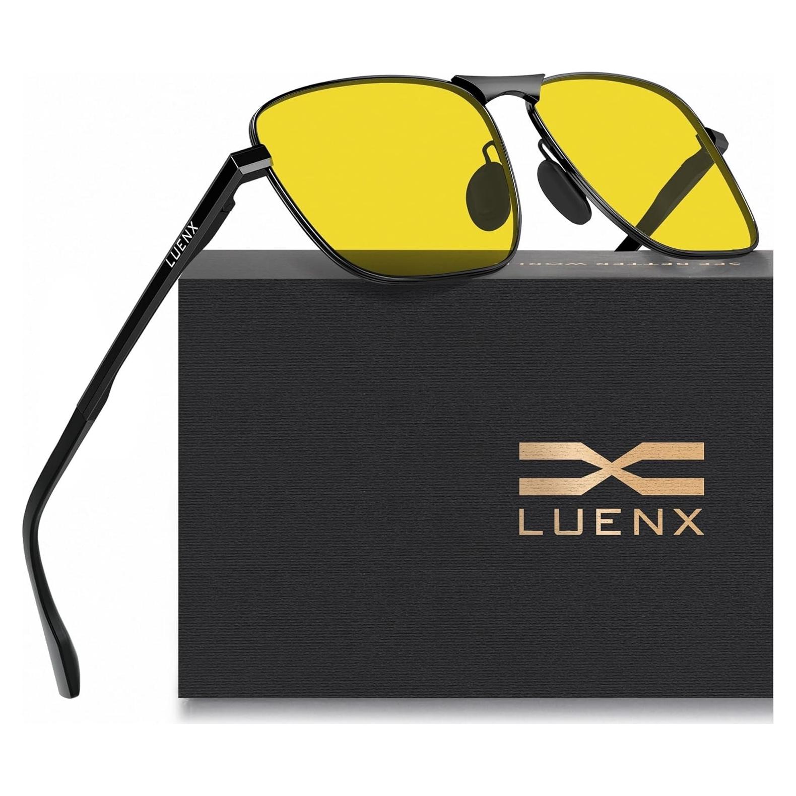 Gafas de sol aviador LUENX polarizadas UV400 para hombres