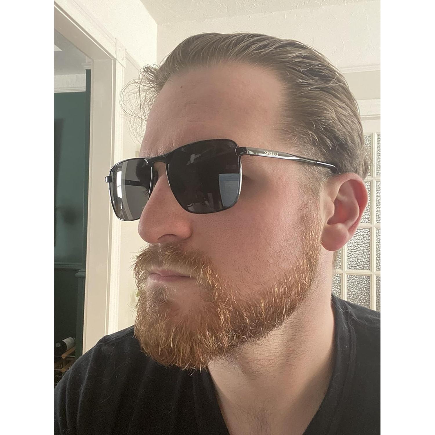 Gafas de sol aviador LUENX polarizadas UV400 retro