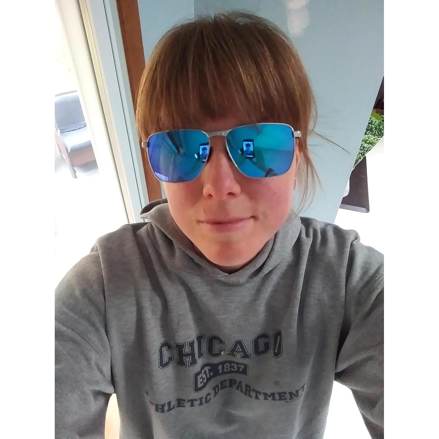 Gafas de sol aviador LUENX polarizadas UV400 para hombres