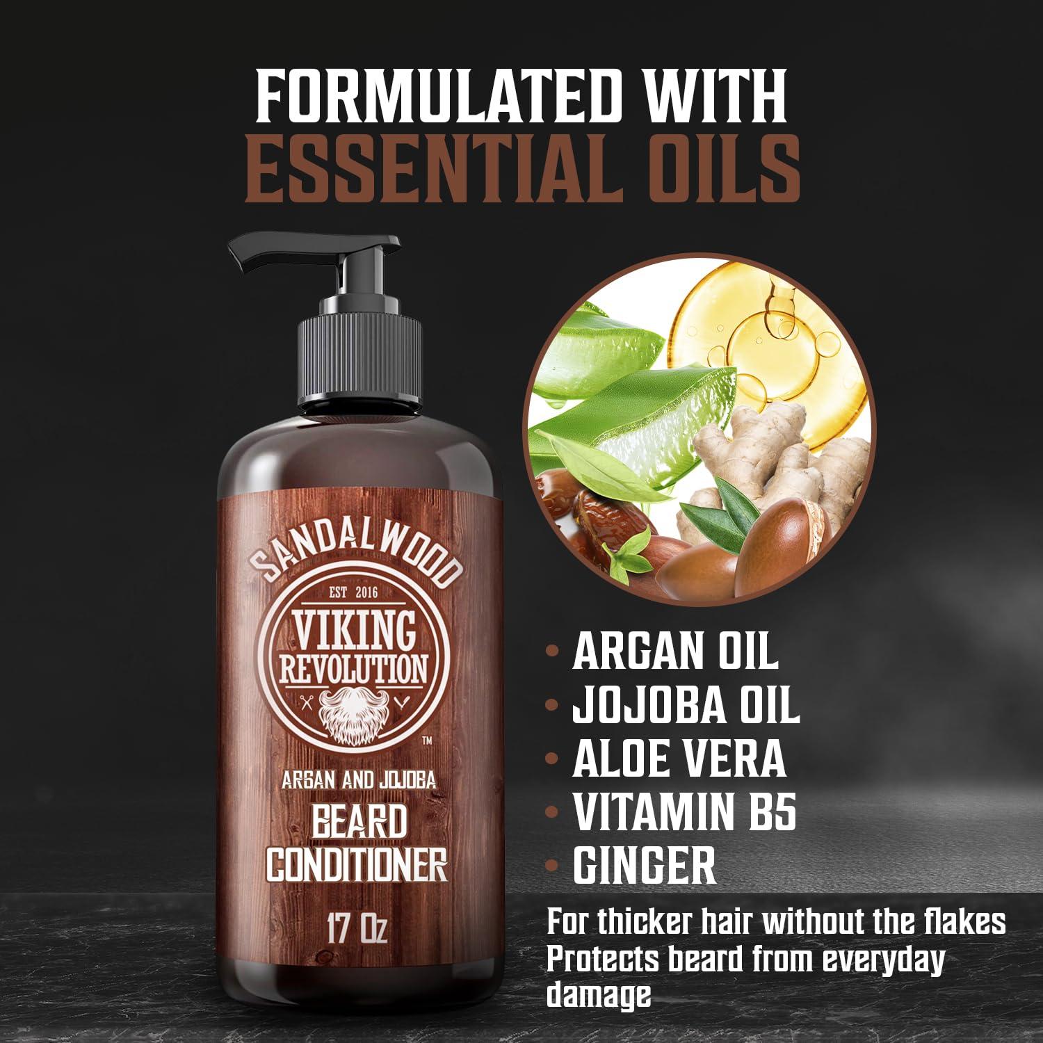 Acondicionador para Barba Viking Revolution 500ml Aceites Naturales