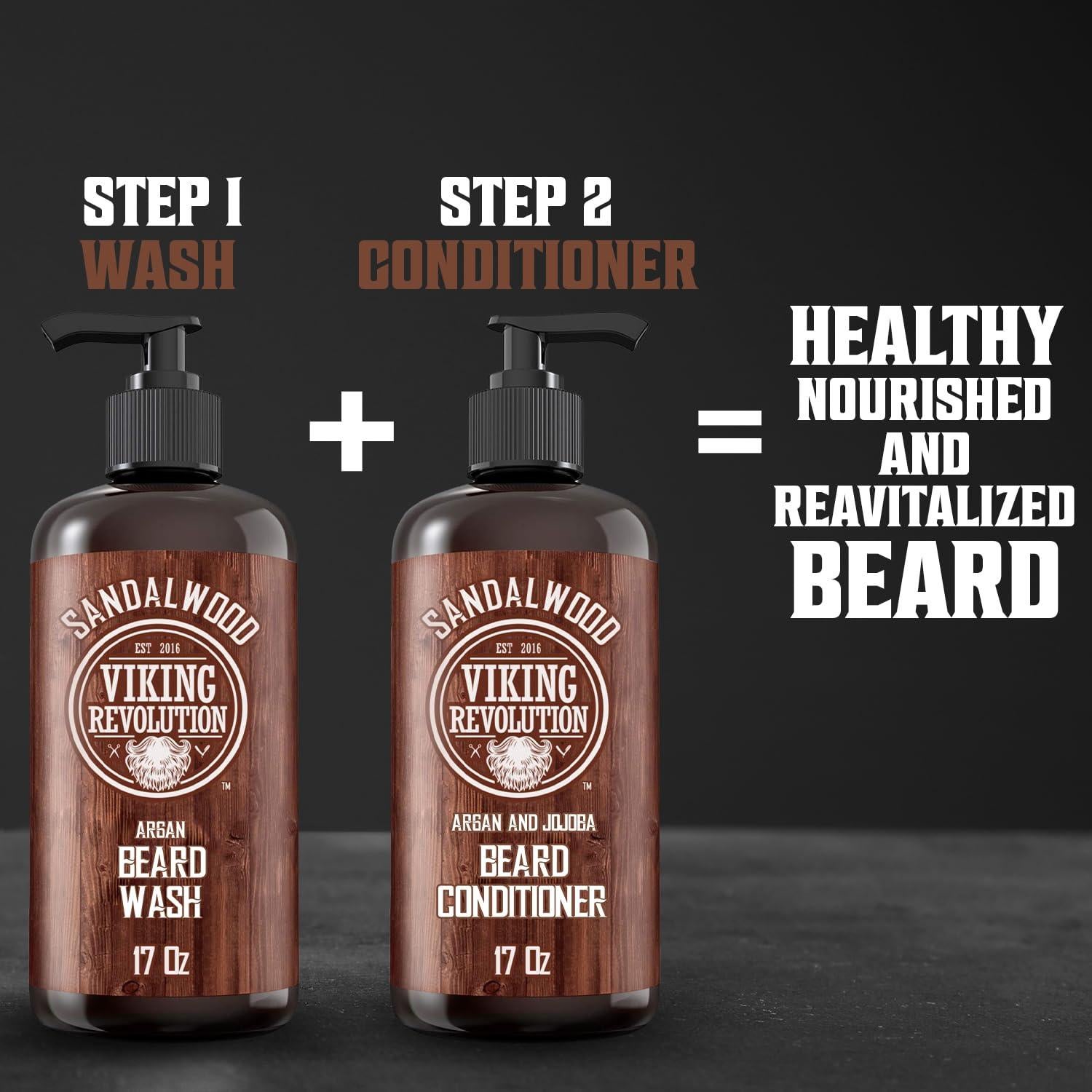 Acondicionador para Barba Viking Revolution 500ml Aceites Naturales