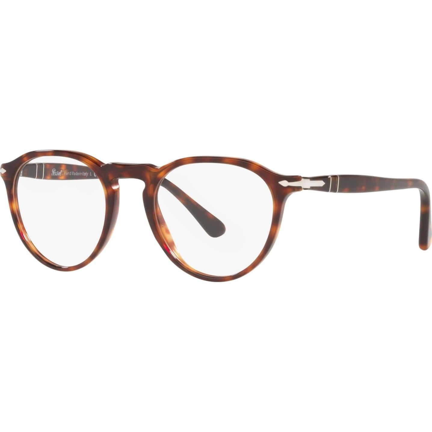 Montura de Gafas Redondas Persol PO3286V Color Havana