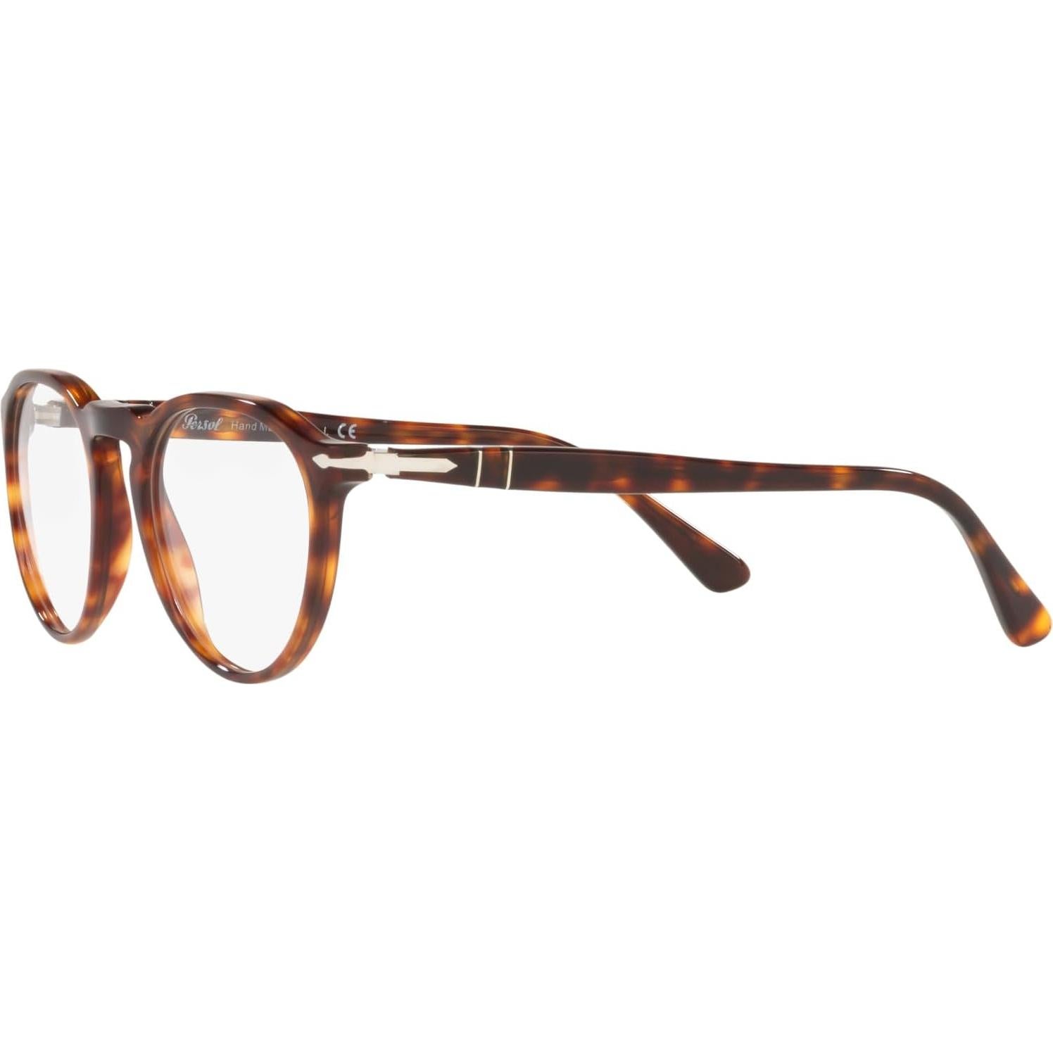 Montura de Gafas Redondas Persol PO3286V Color Havana
