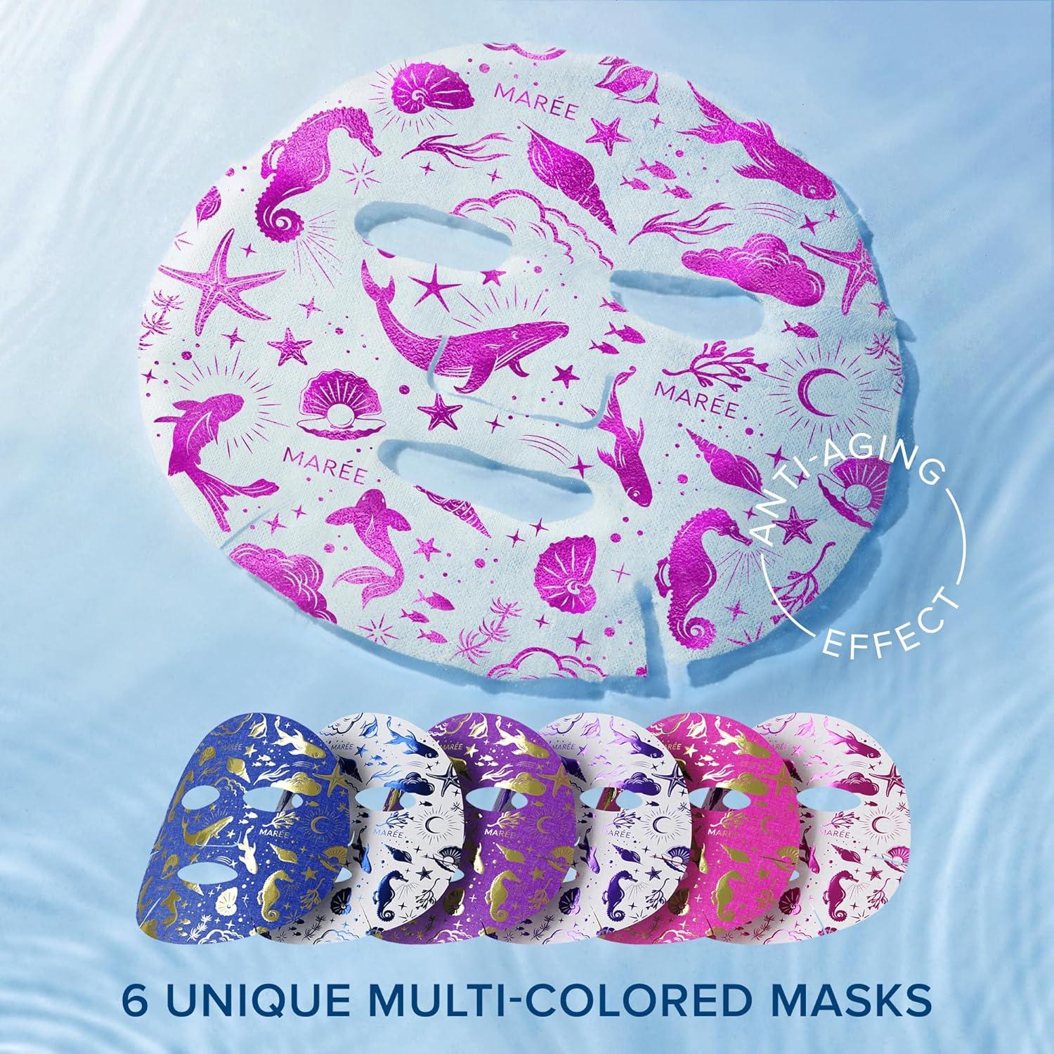 Mascarilla Facial Colágeno MAREE 6 Unidades Hidratantes