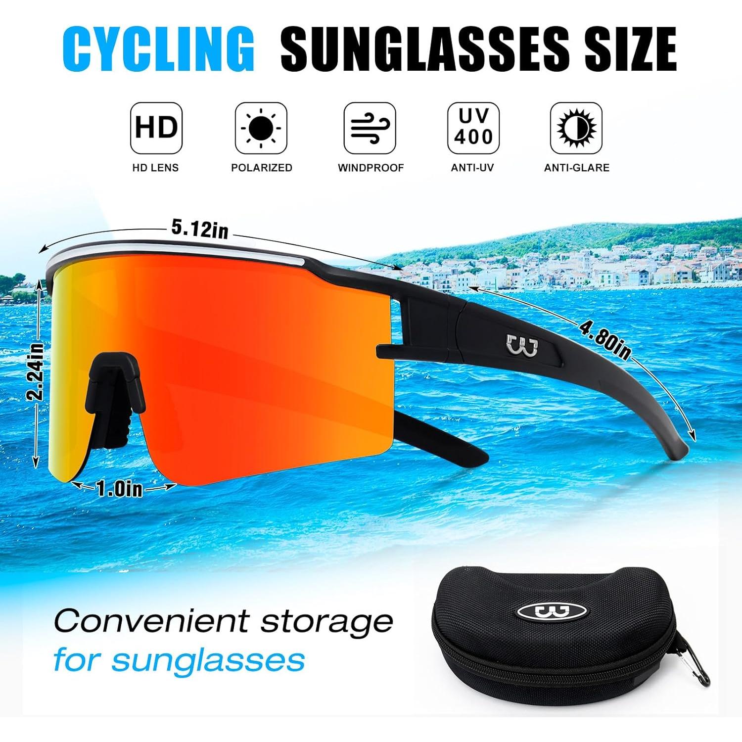 Gafas de Ciclismo SPOSUNE con 3 Lentes Intercambiables