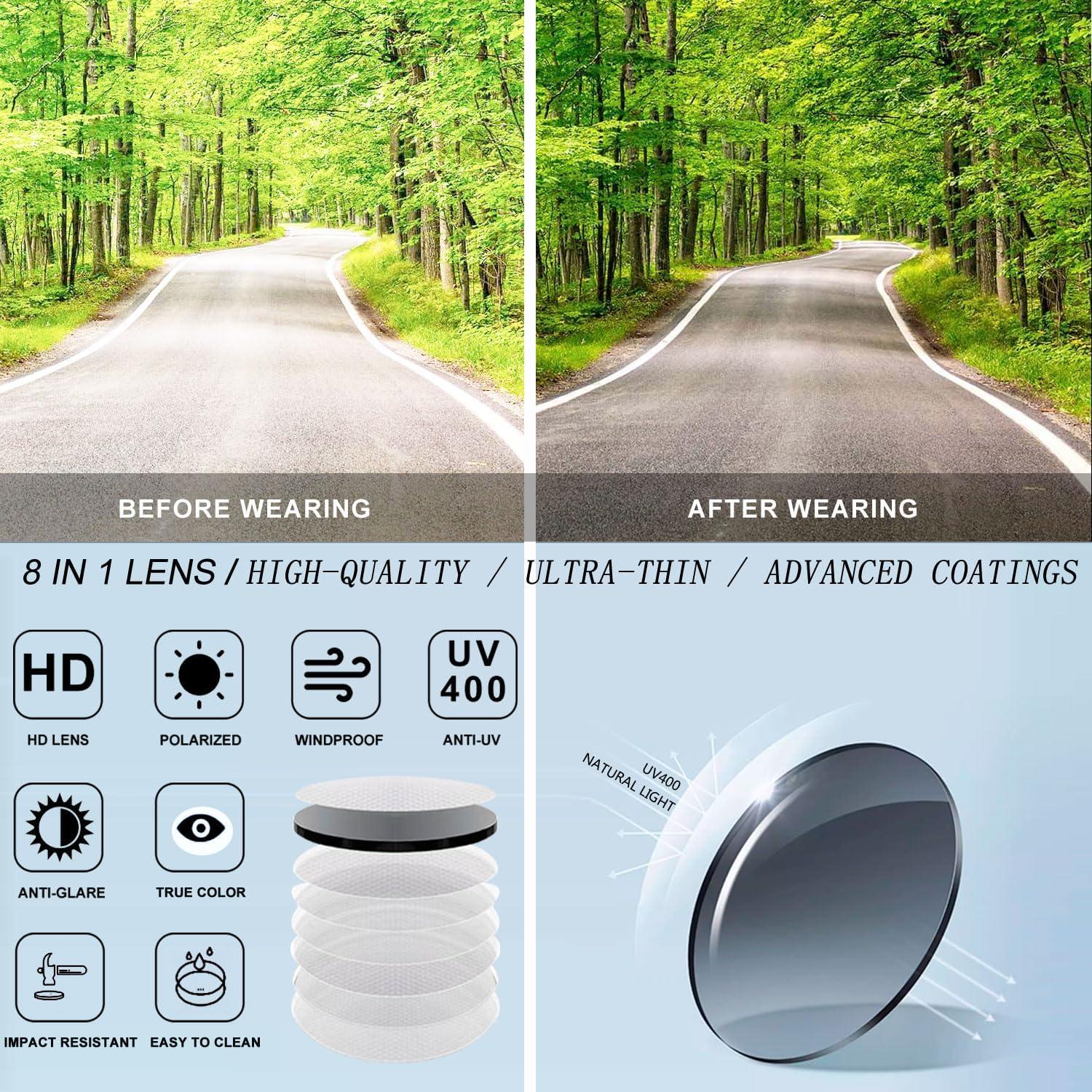 Gafas de Ciclismo SPOSUNE con 3 Lentes Intercambiables