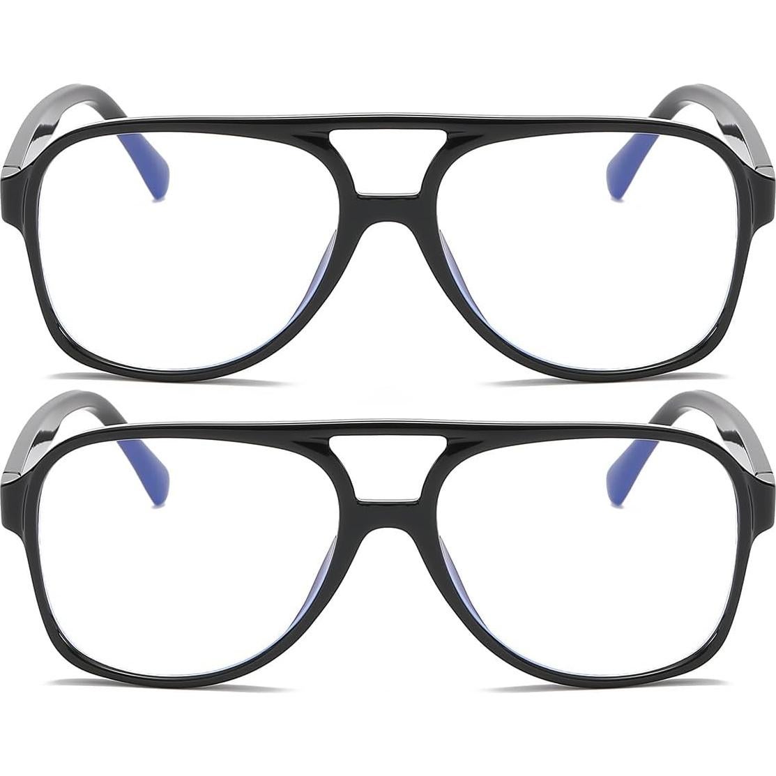 Gafas Aviador JOVAKIT Unisex Lente Clara HD Marco Ligero