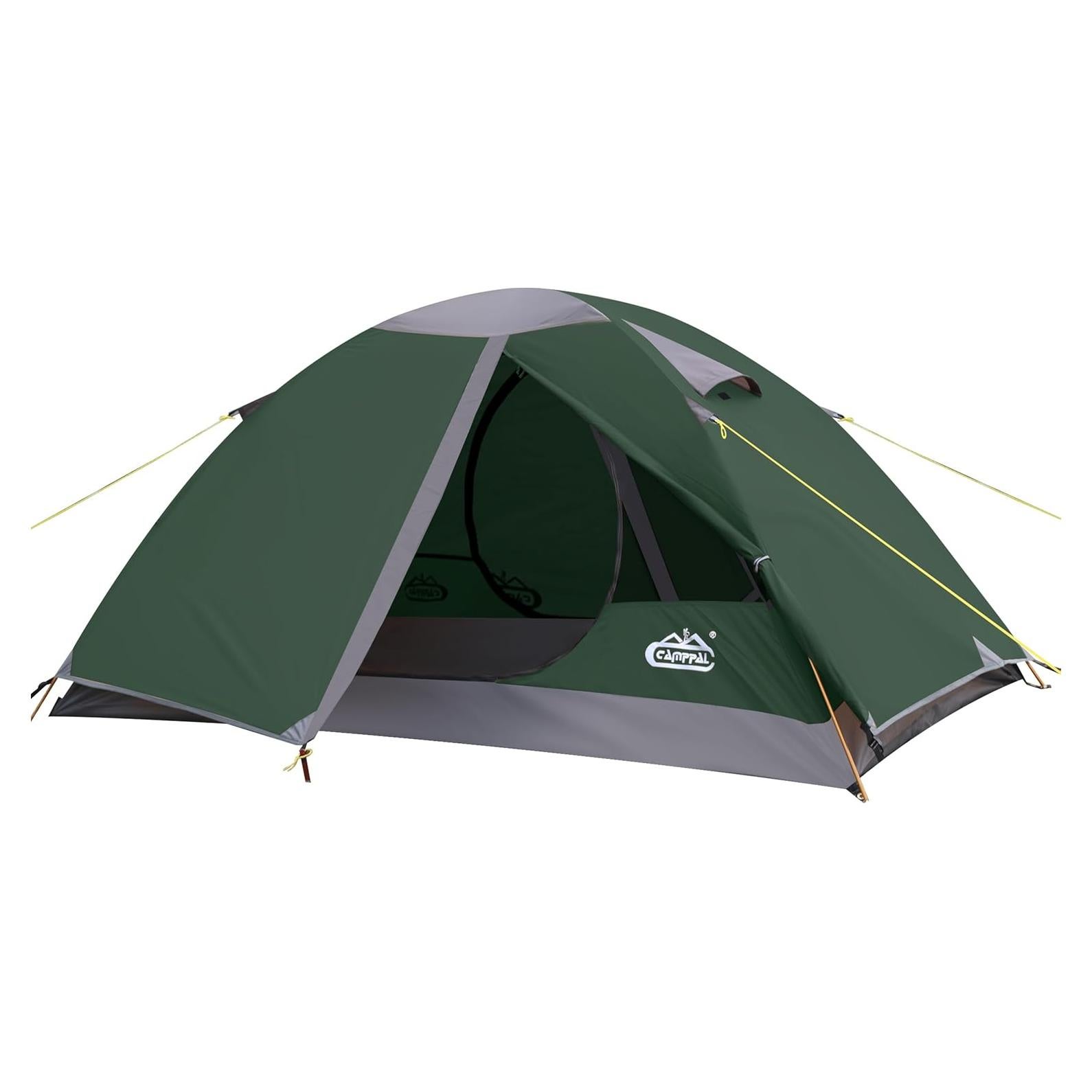 Tienda de Camping 2 Personas Camppal Impermeable Verde-Max