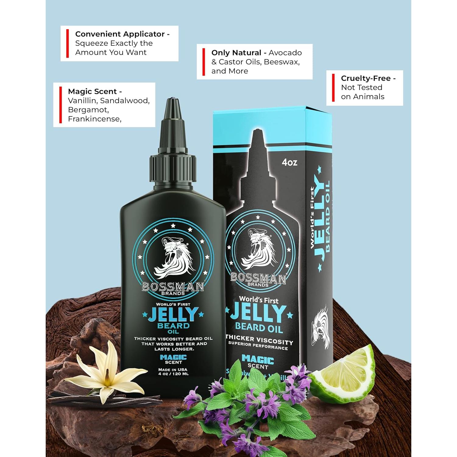Aceite de Barba Bossman Jelly 113 g Aroma Mágico