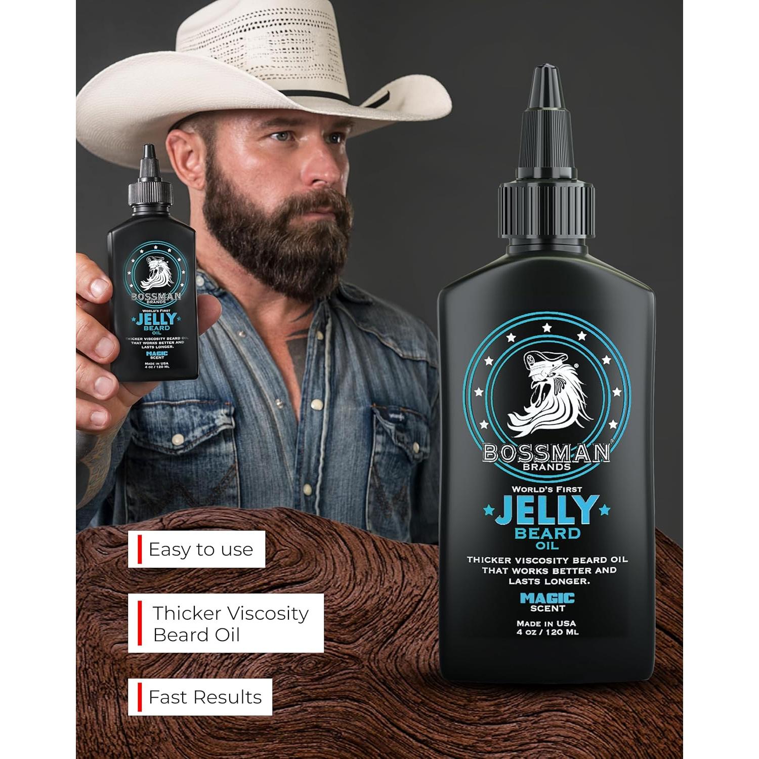 Aceite de Barba Bossman Jelly 113 g Aroma Mágico
