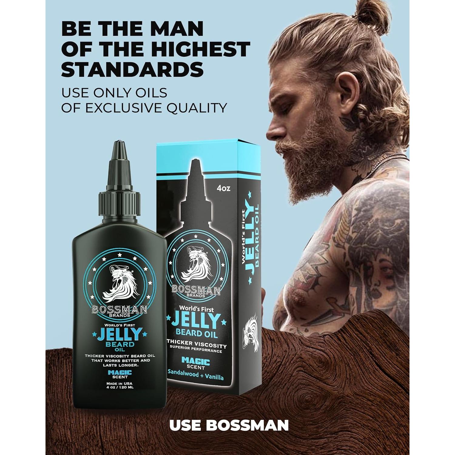 Aceite de Barba Bossman Jelly 113 g Aroma Mágico
